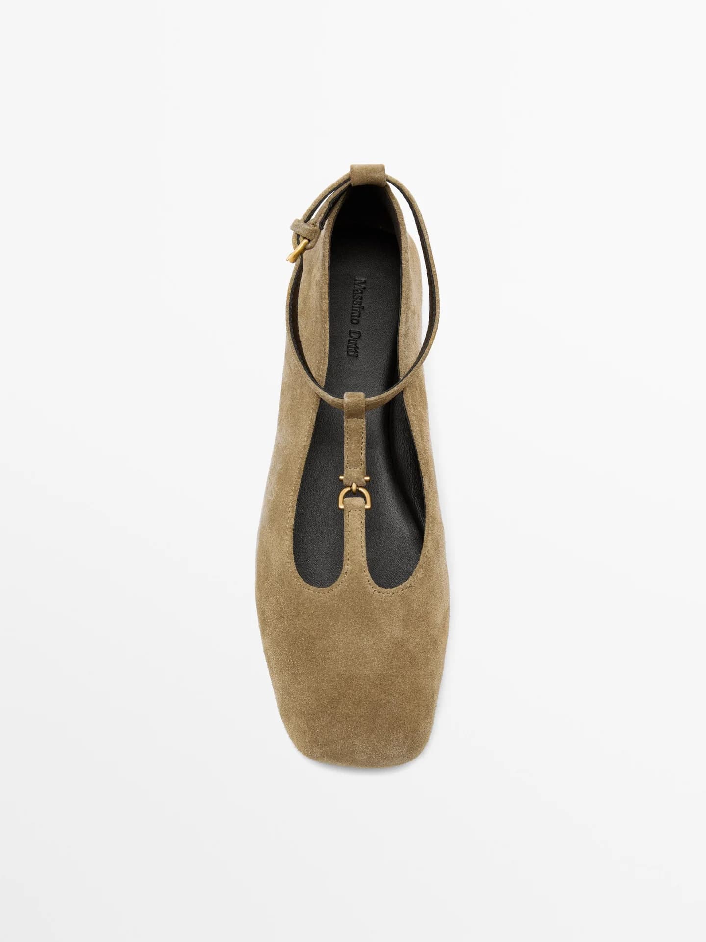 Балетки с замшевым ремешком на подъеме. - фото 6