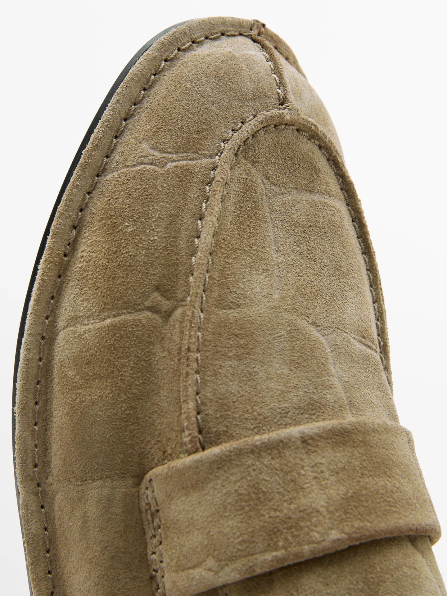 Мокасины из мягкой замши. - фото 4