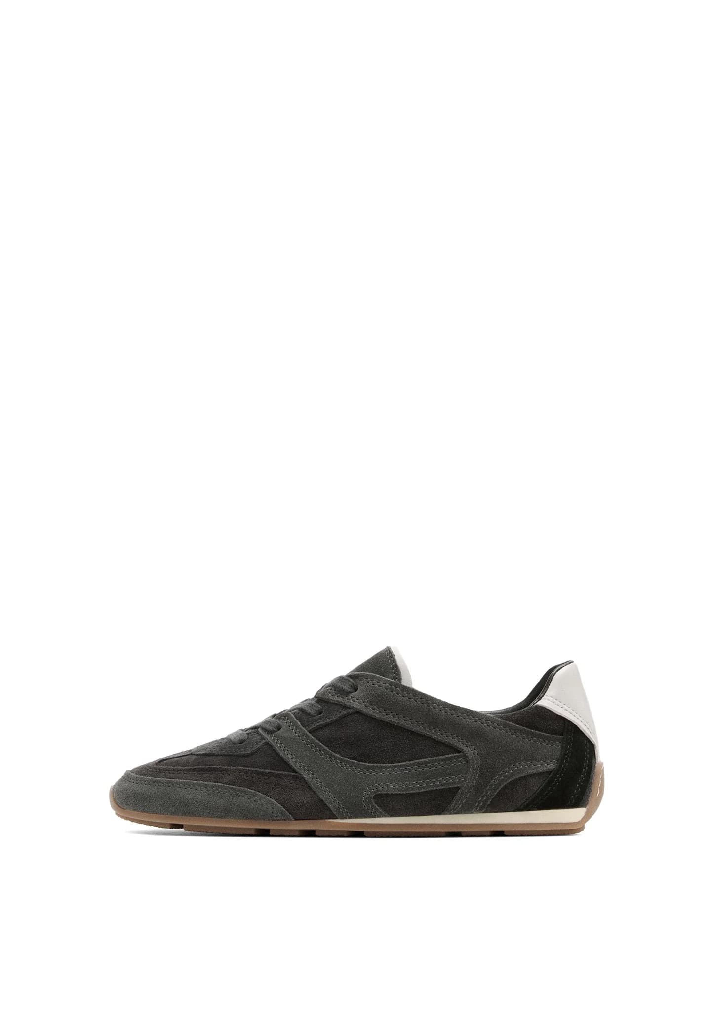 Кожаная спортивная обувь из комбинированных материалов. - фото 6