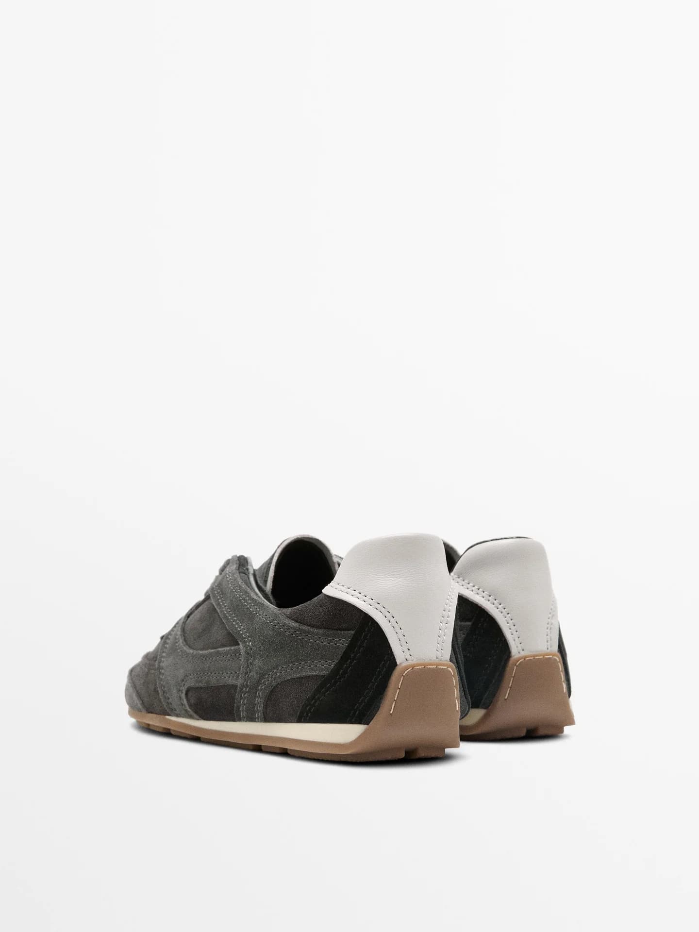 Кожаная спортивная обувь из комбинированных материалов. - фото 8