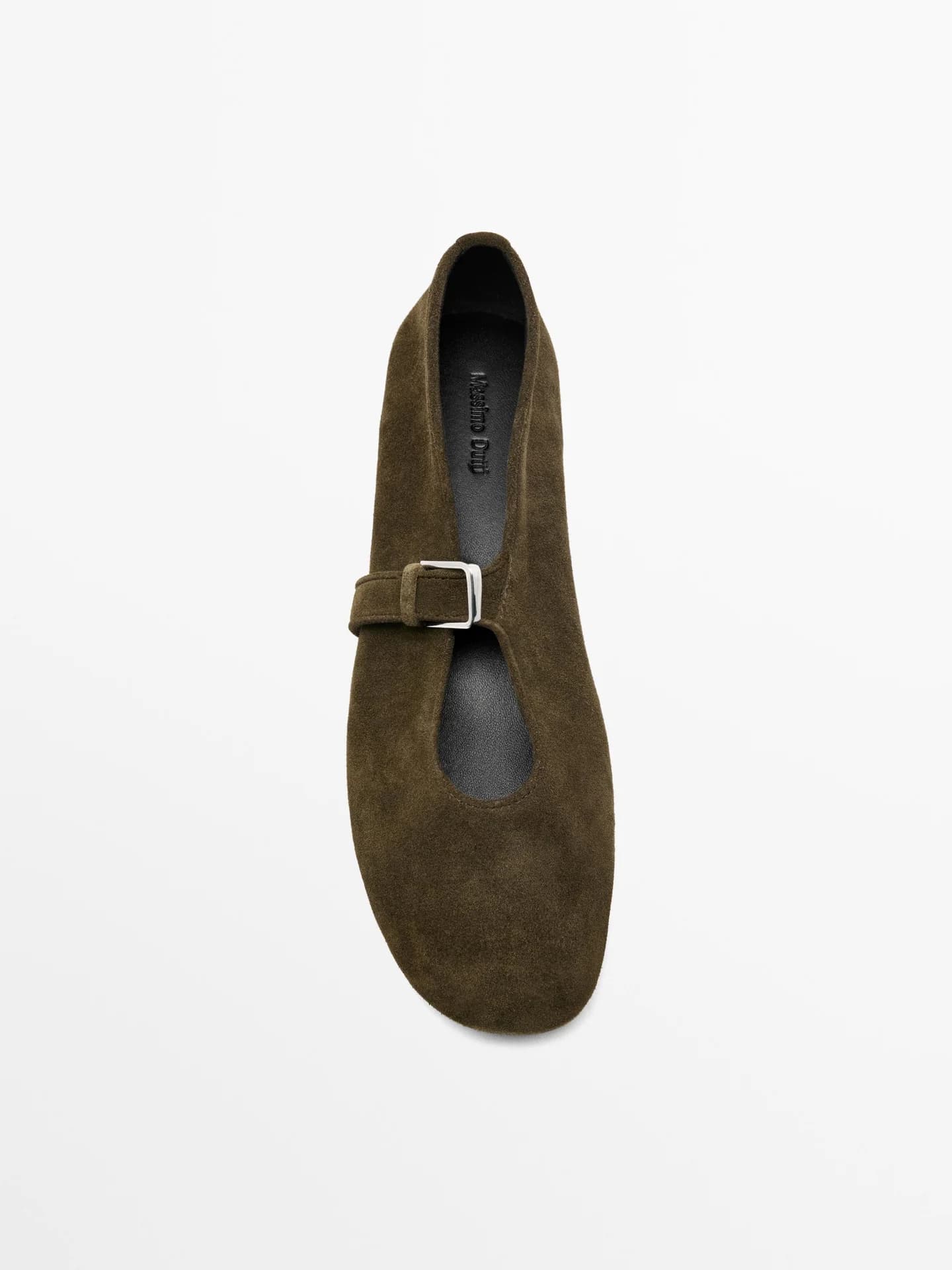 Замшевые кожаные балетки - фото 3