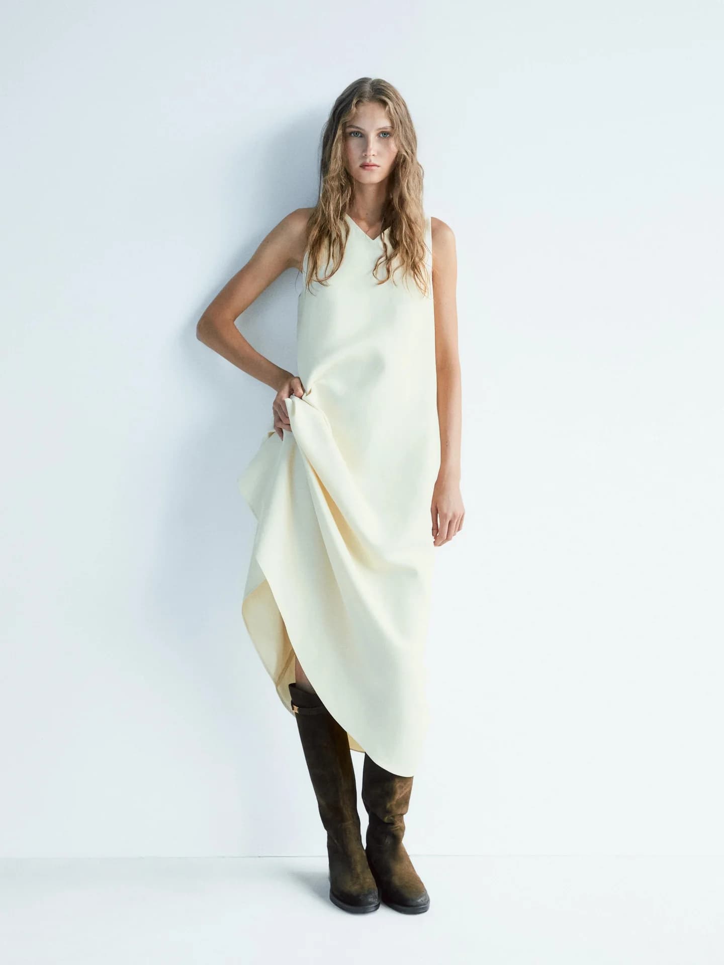 Сапоги для верховой езды из пропитанной спилка замши. - фото 3