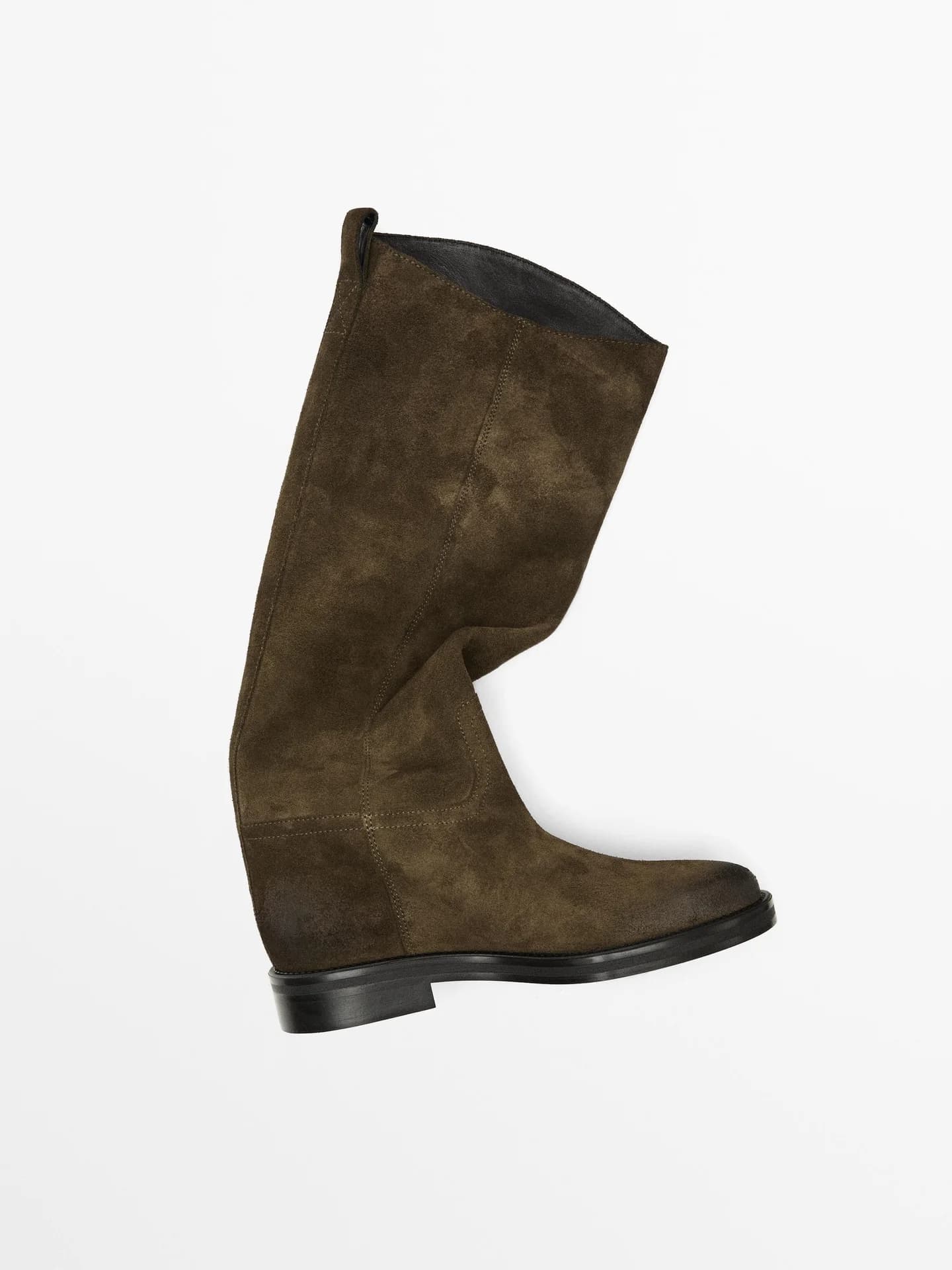 Сапоги для верховой езды из пропитанной спилка замши. - фото 7