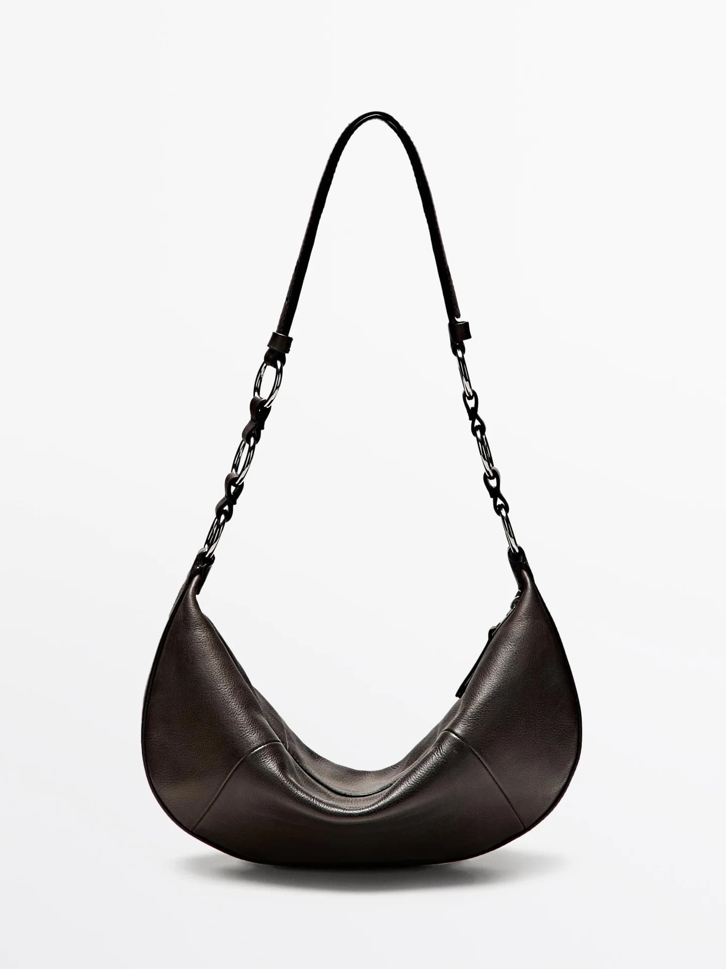 Маленькая сумка из кожи наппа - фото 4