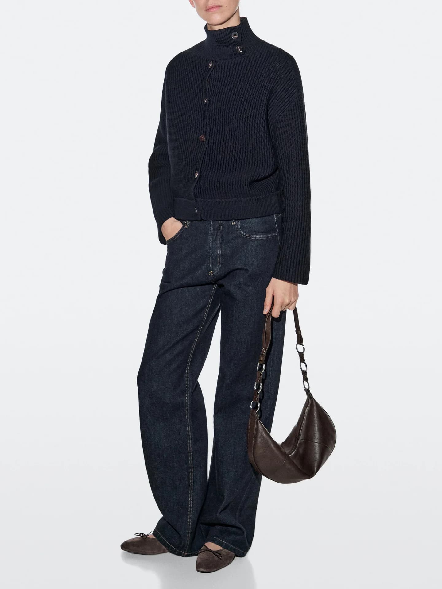 Маленькая сумка из кожи наппа - фото 10