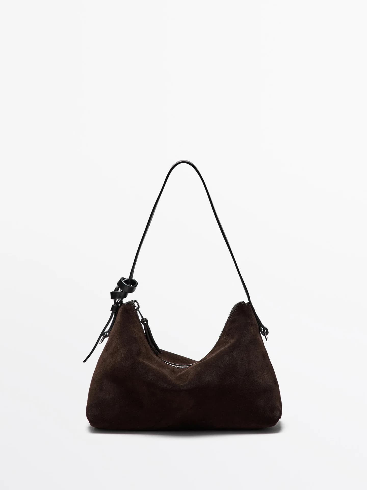 Маленькая замшевая кожаная сумка