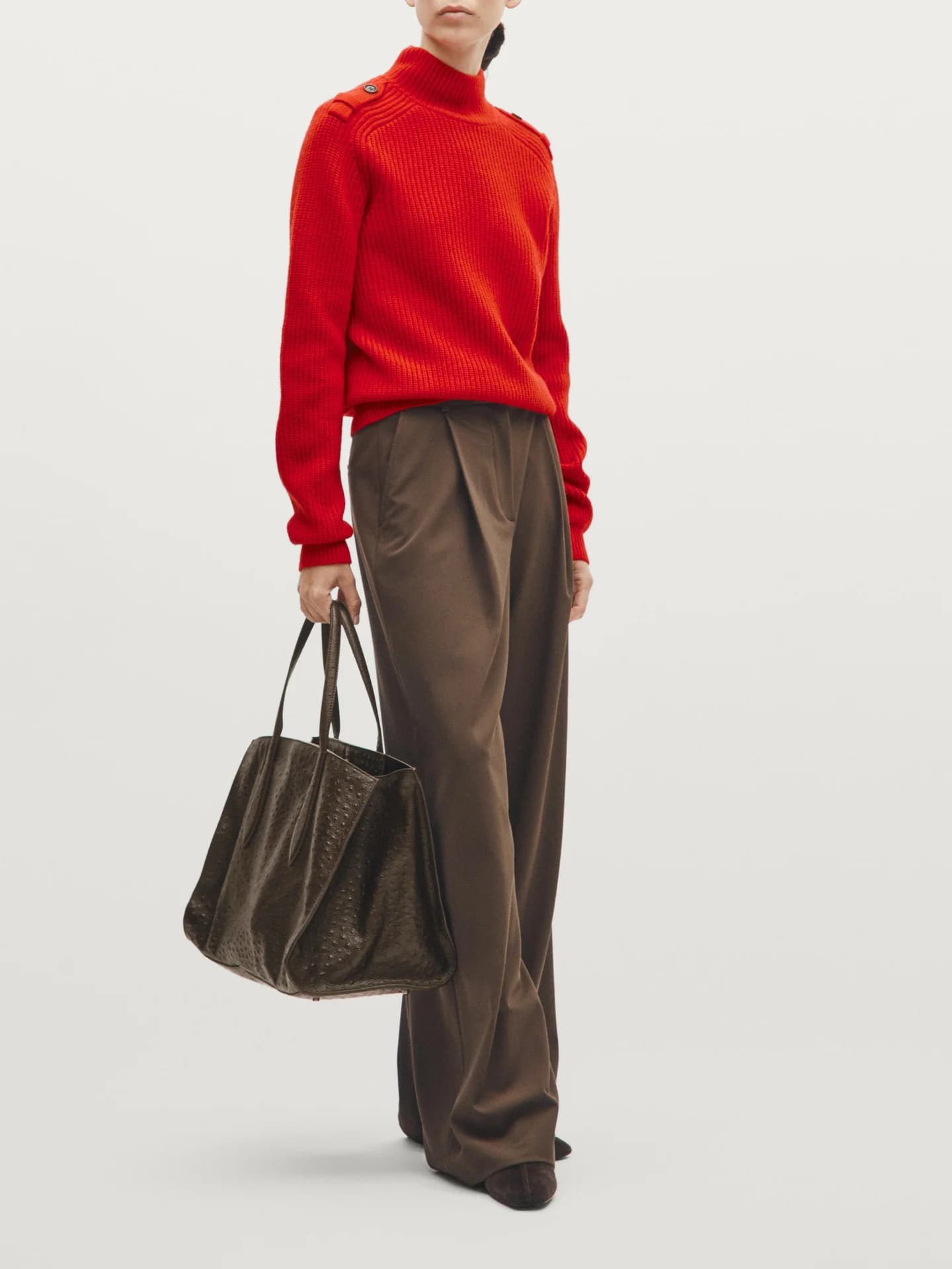 Большая сумка MD ICON из фактурной кожи.