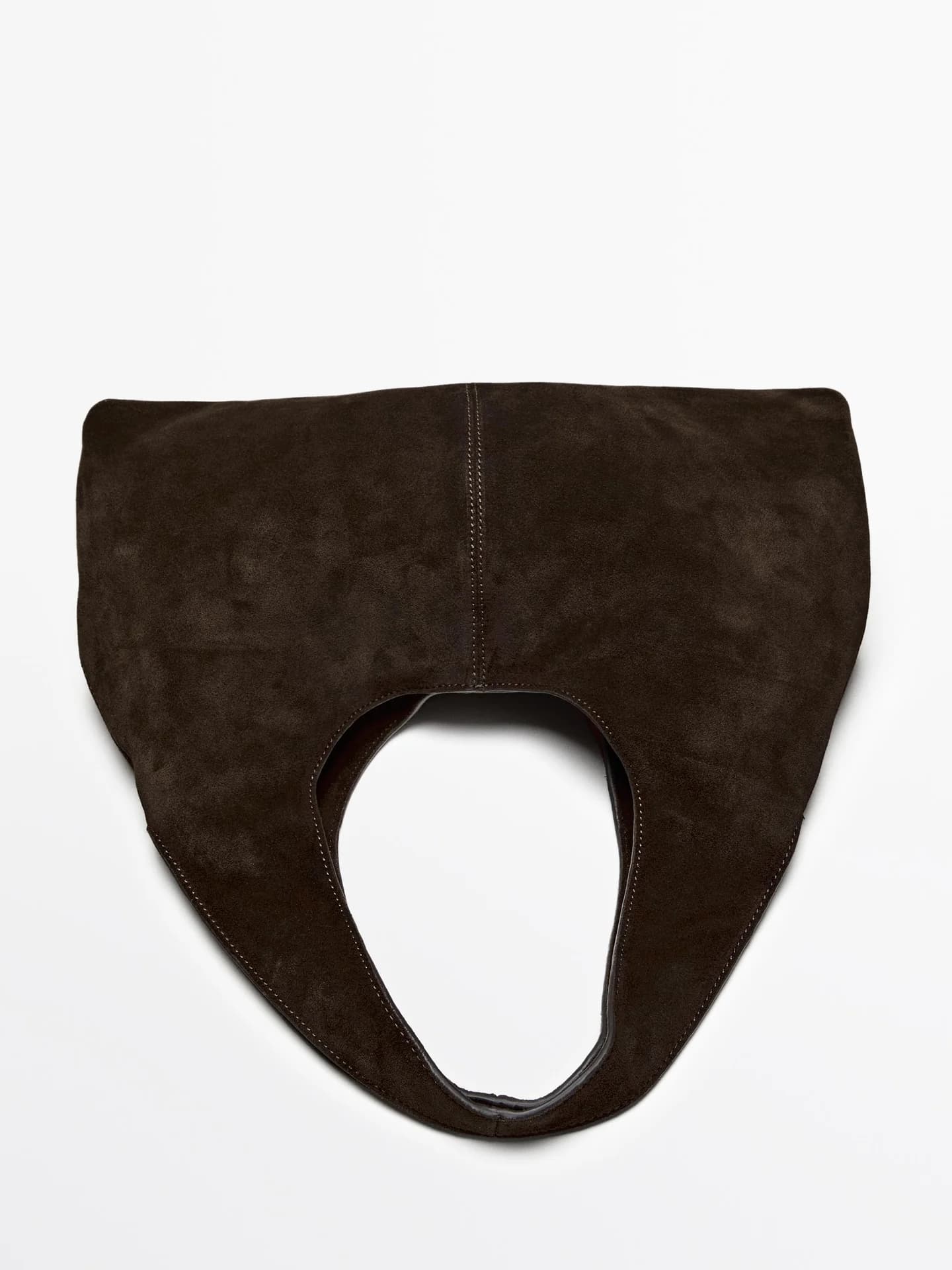 Средняя женская сумочка из замшевой кожи. - фото 7