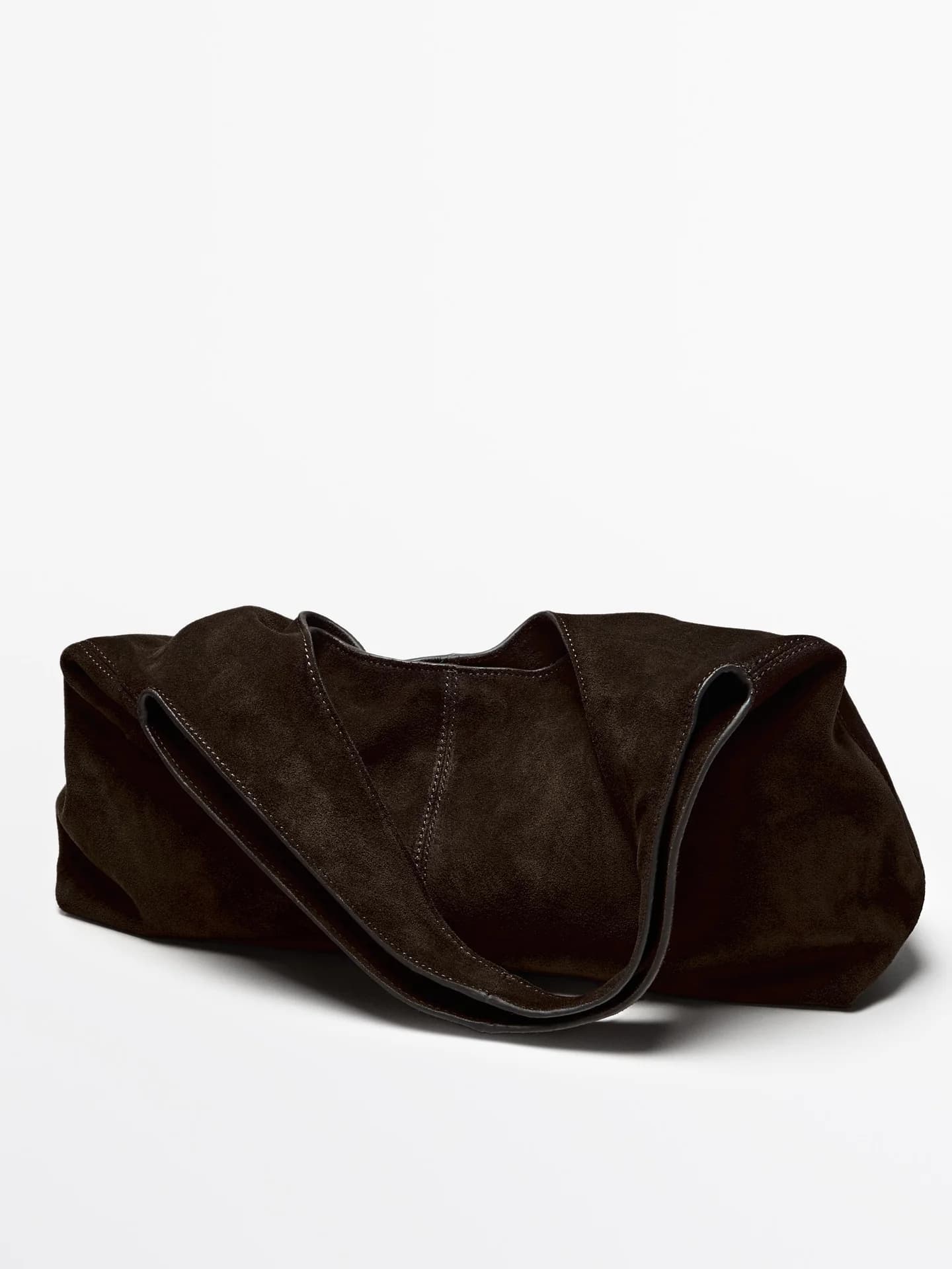 Средняя женская сумочка из замшевой кожи. - фото 8