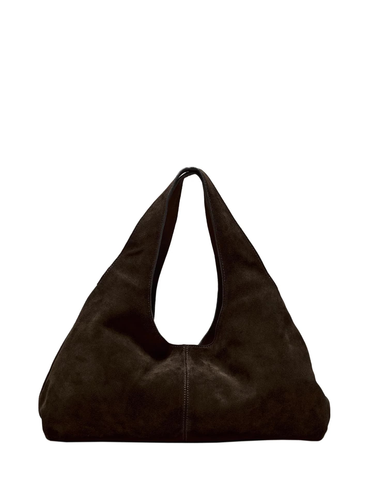 Средняя женская сумочка из замшевой кожи. - фото 10