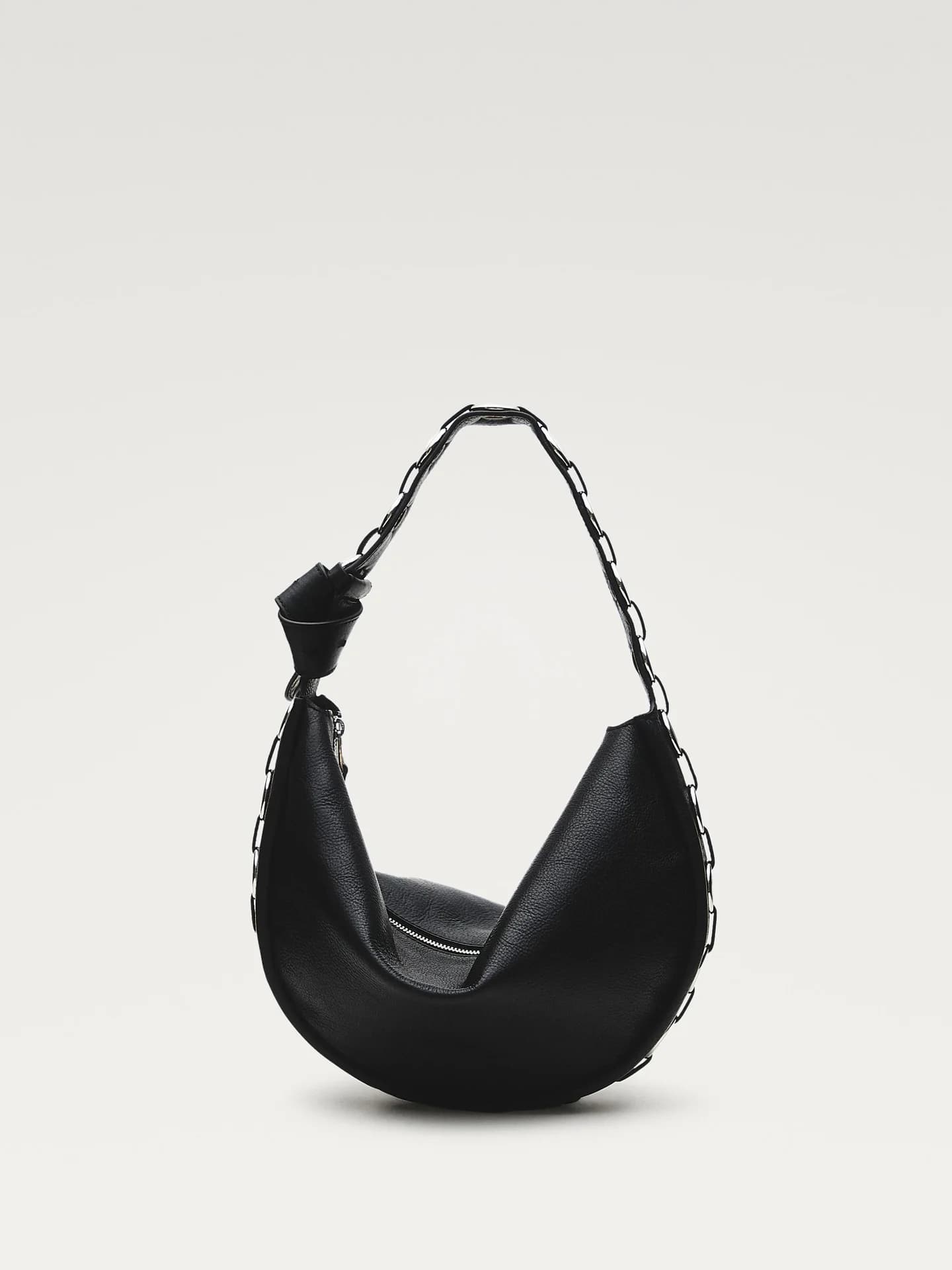 Сумка из кожи наппа с люверсами - фото 6