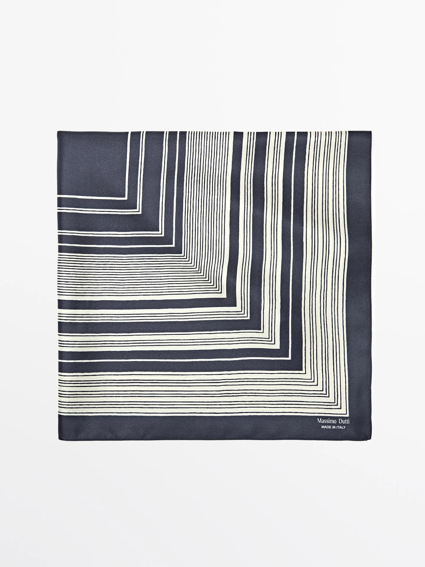 Полосатый шарф из 100% шелка. - фото 6