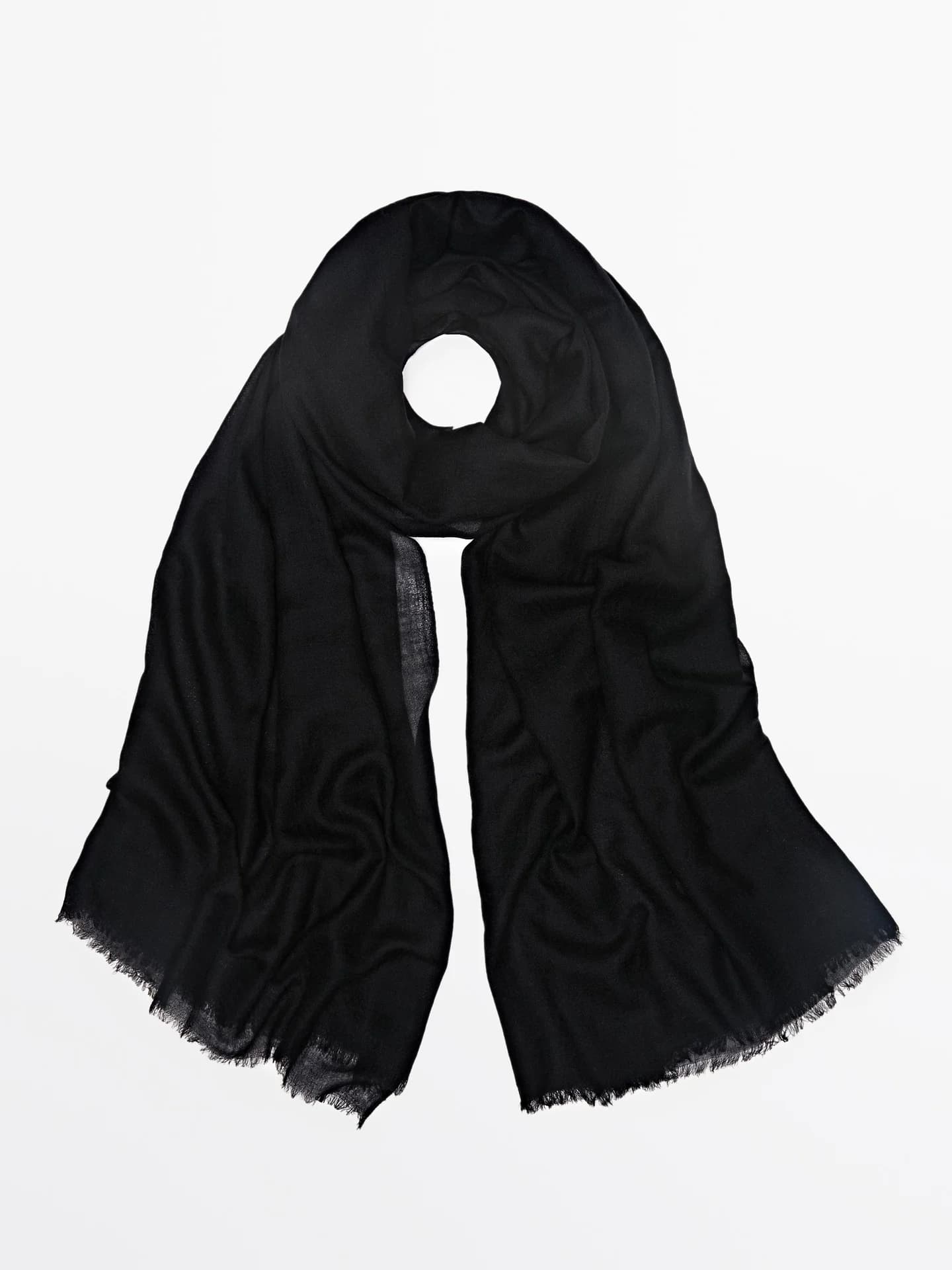 Легкий шарф из 100% шерсти. - фото 7