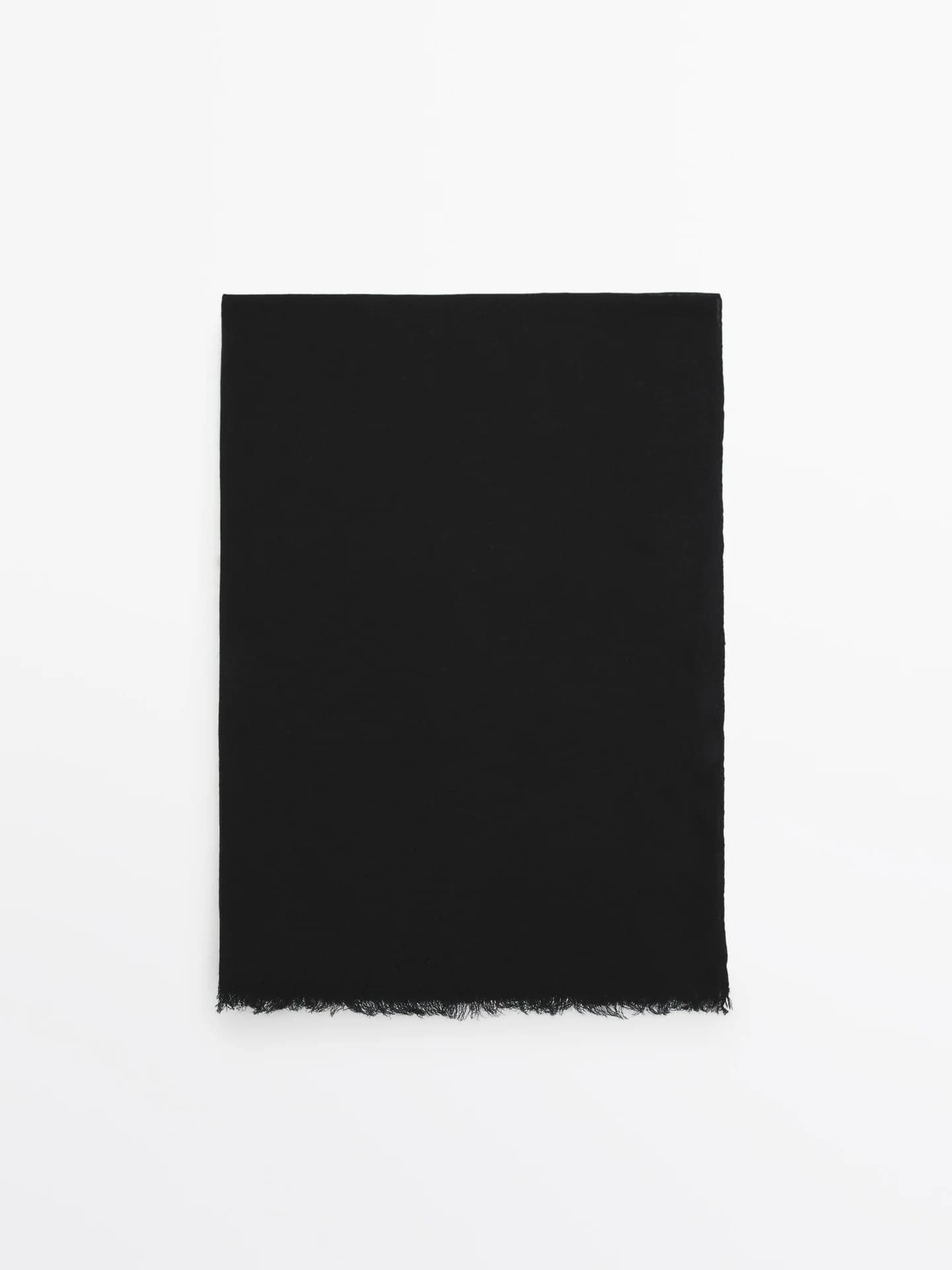 Легкий шарф из 100% шерсти. - фото 11