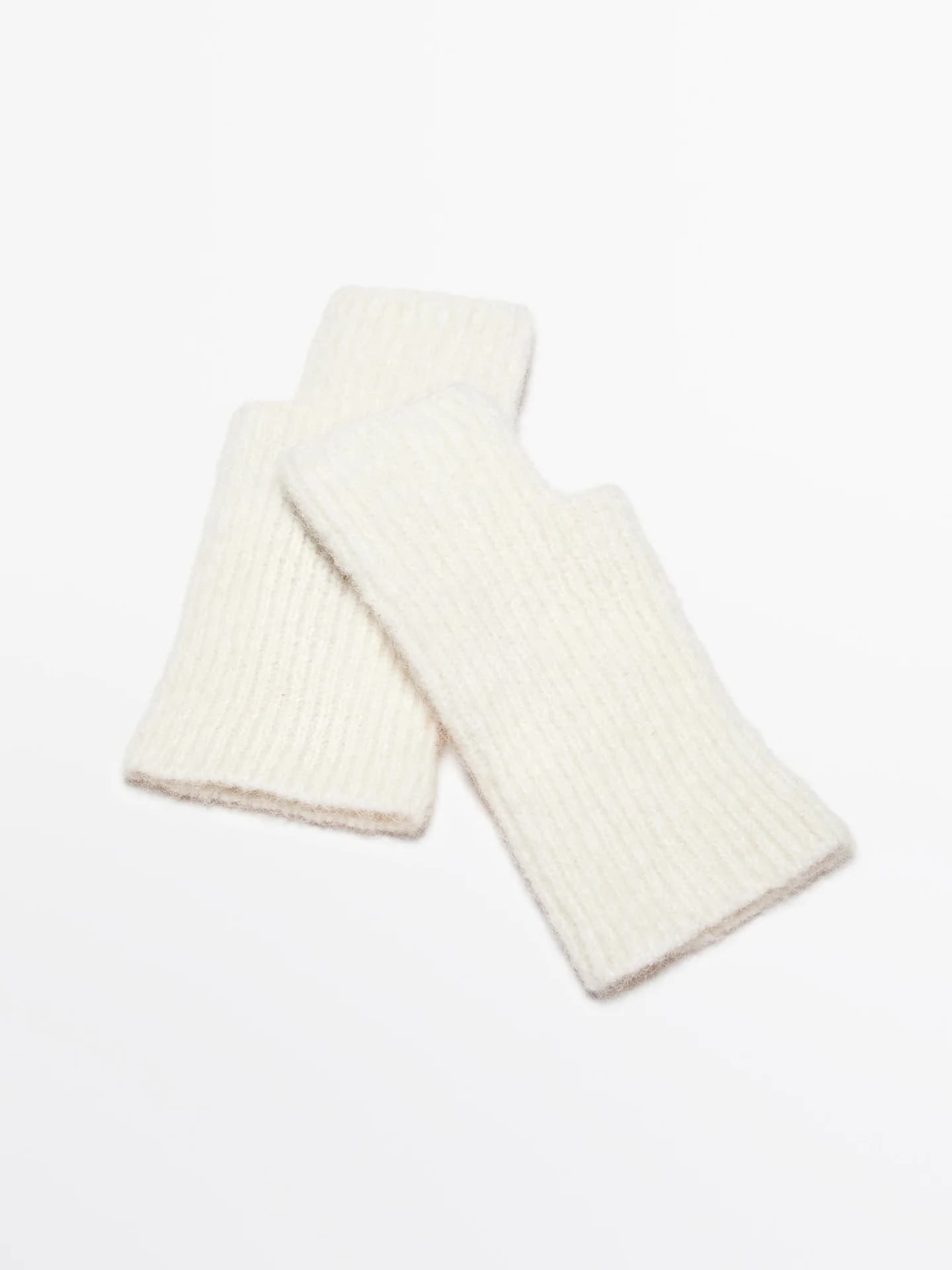 Варежки из смесовой шерсти альпаки. - фото 8