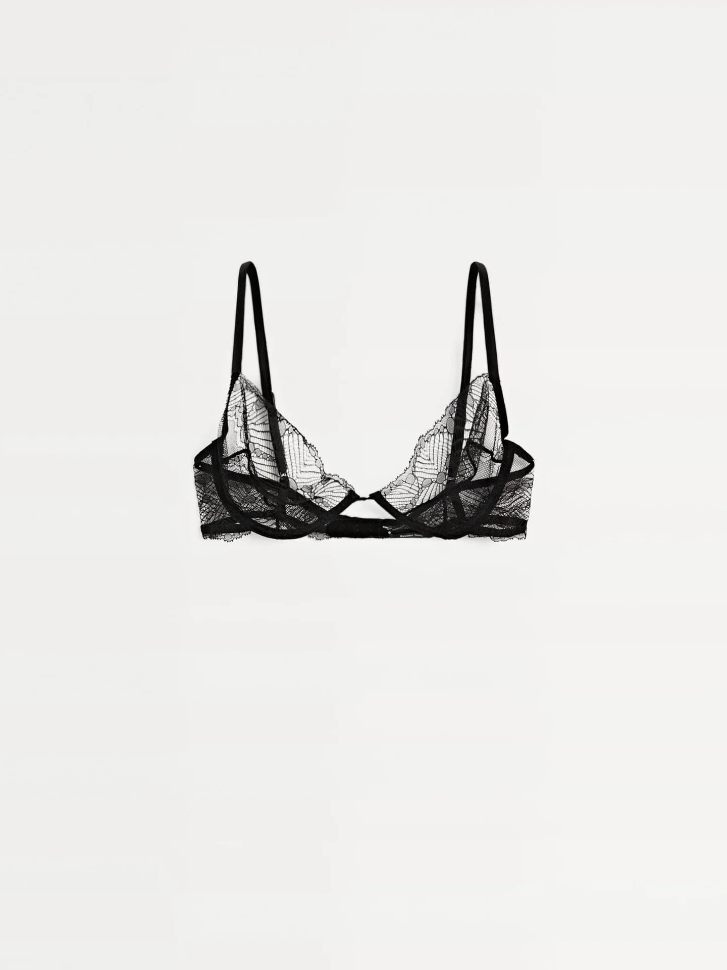 Кружевной бюстгальтер на косточках - фото 7