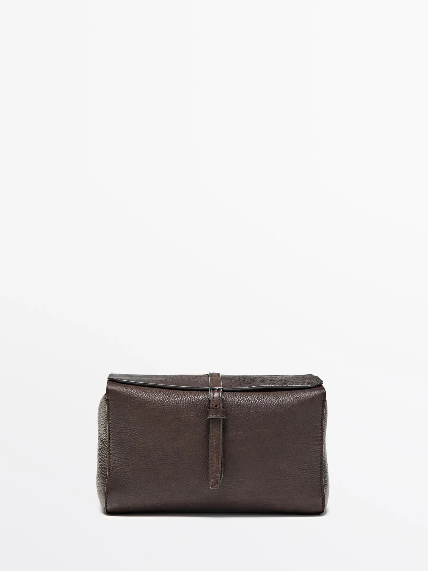 Дорожная косметичка из кожи наппа - фото 5