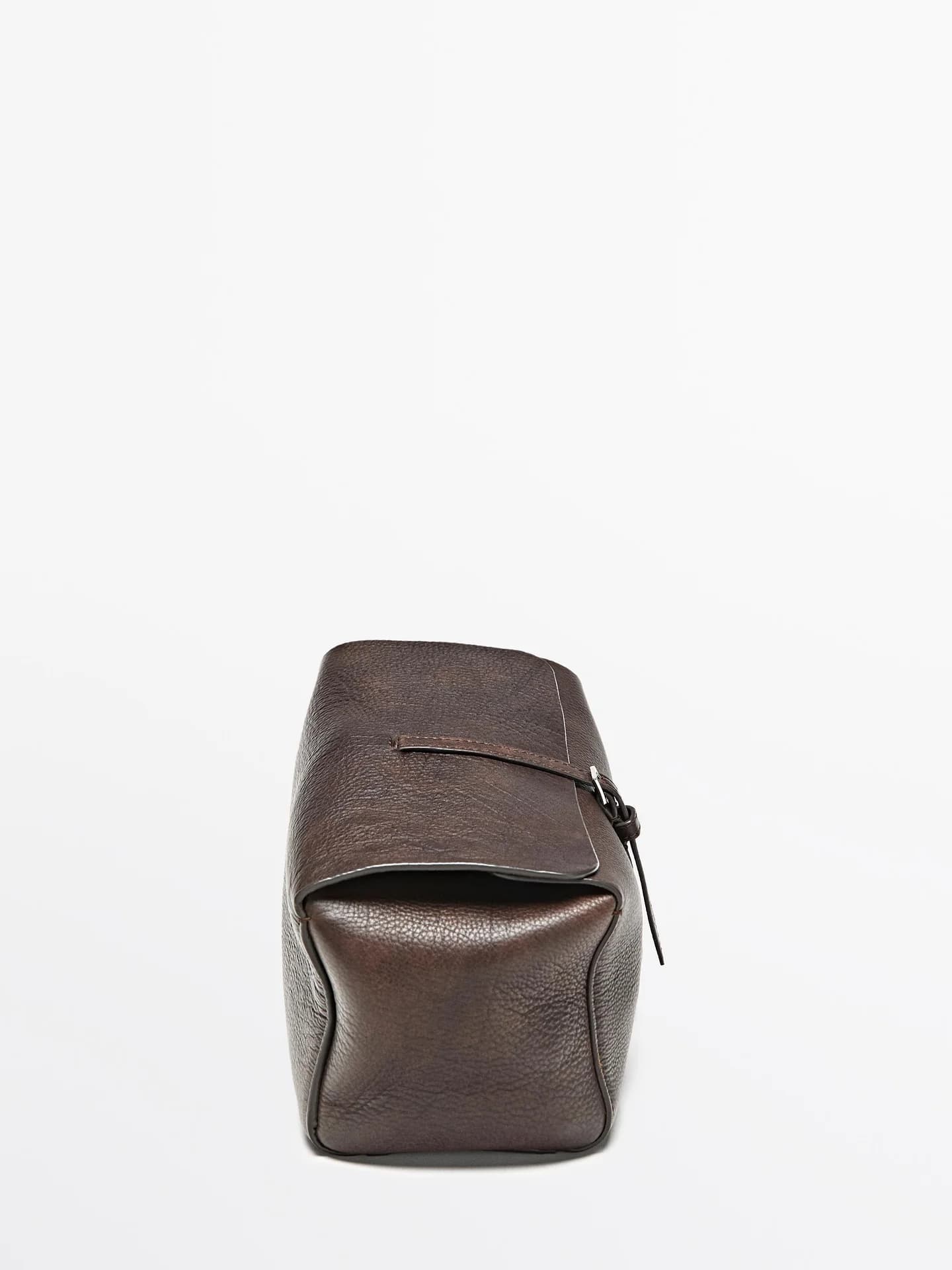 Дорожная косметичка из кожи наппа - фото 9