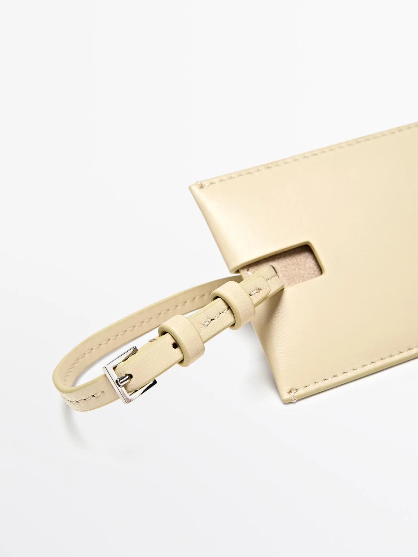 Багажная бирка из кожи наппа - фото 8