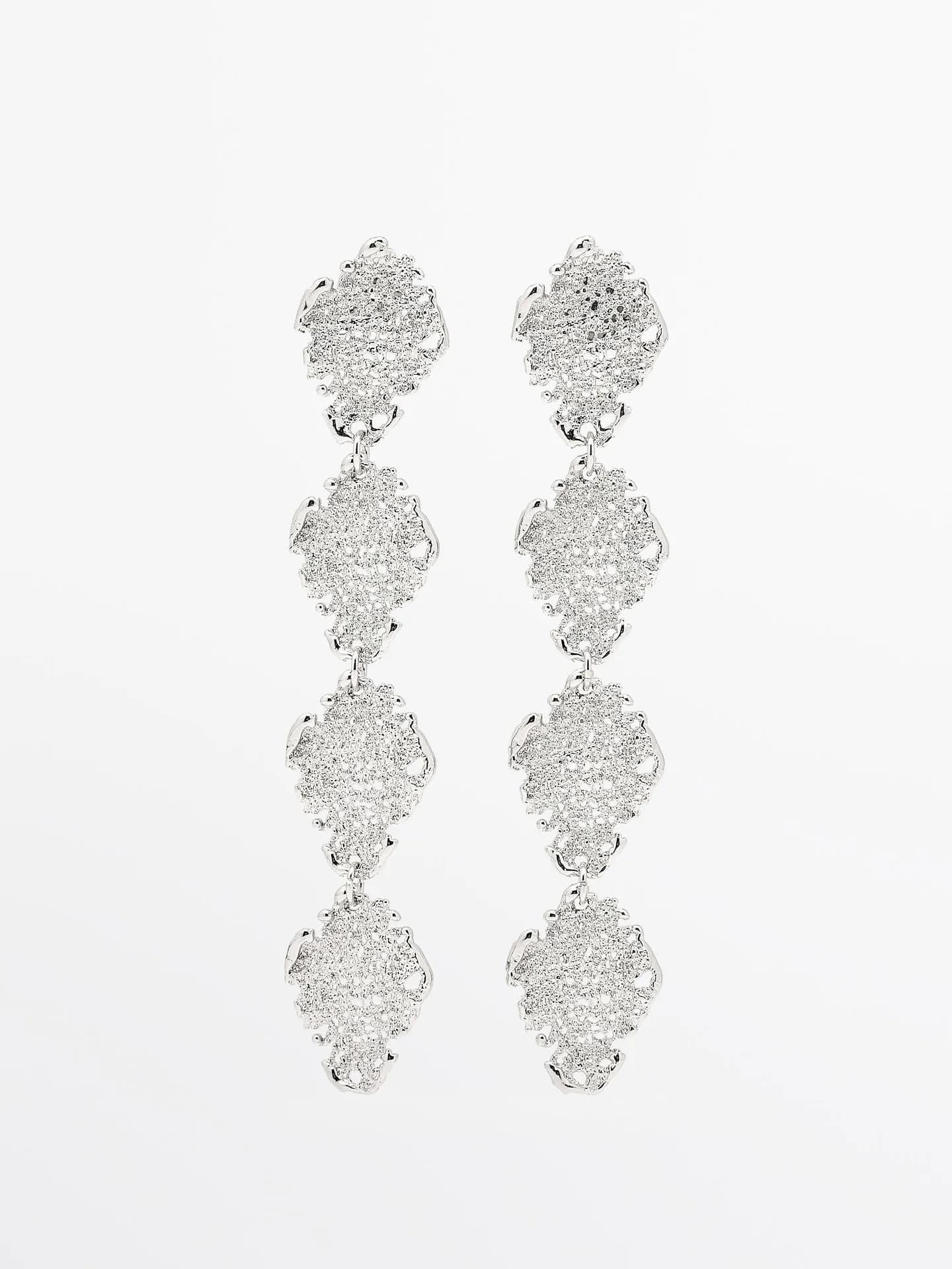 Подвесные серьги с кружевом - фото 8