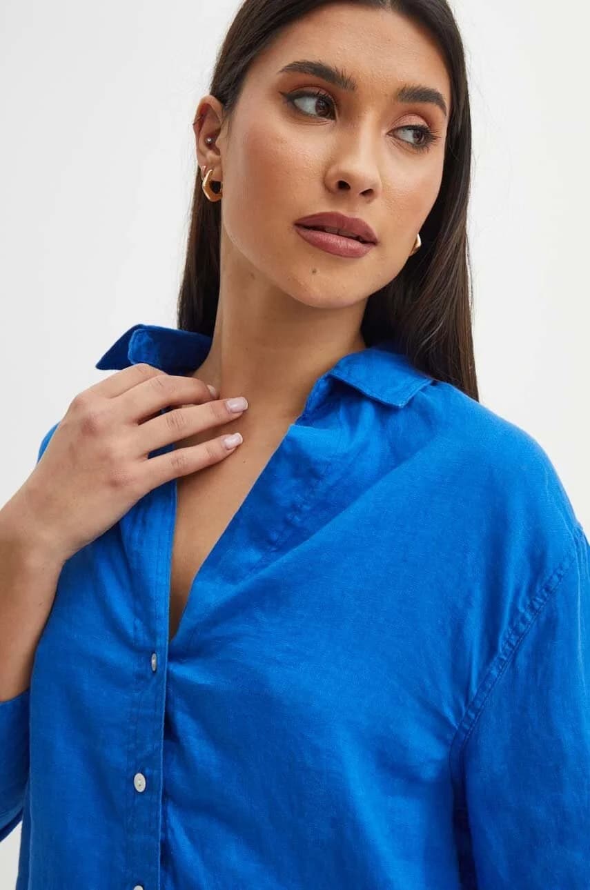 Льняная рубашка - фото 4