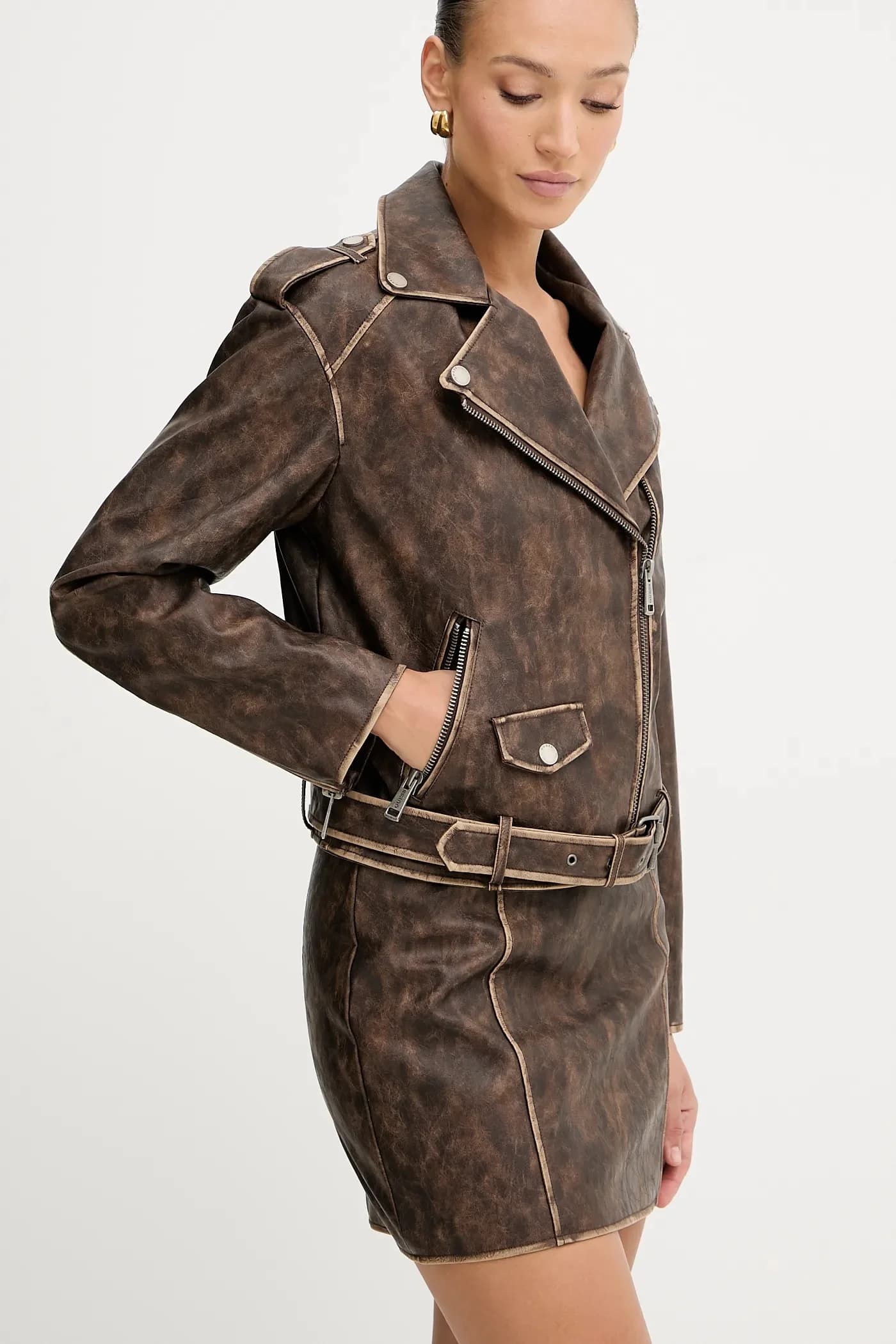 байкерская куртка CHARLENE - фото 4