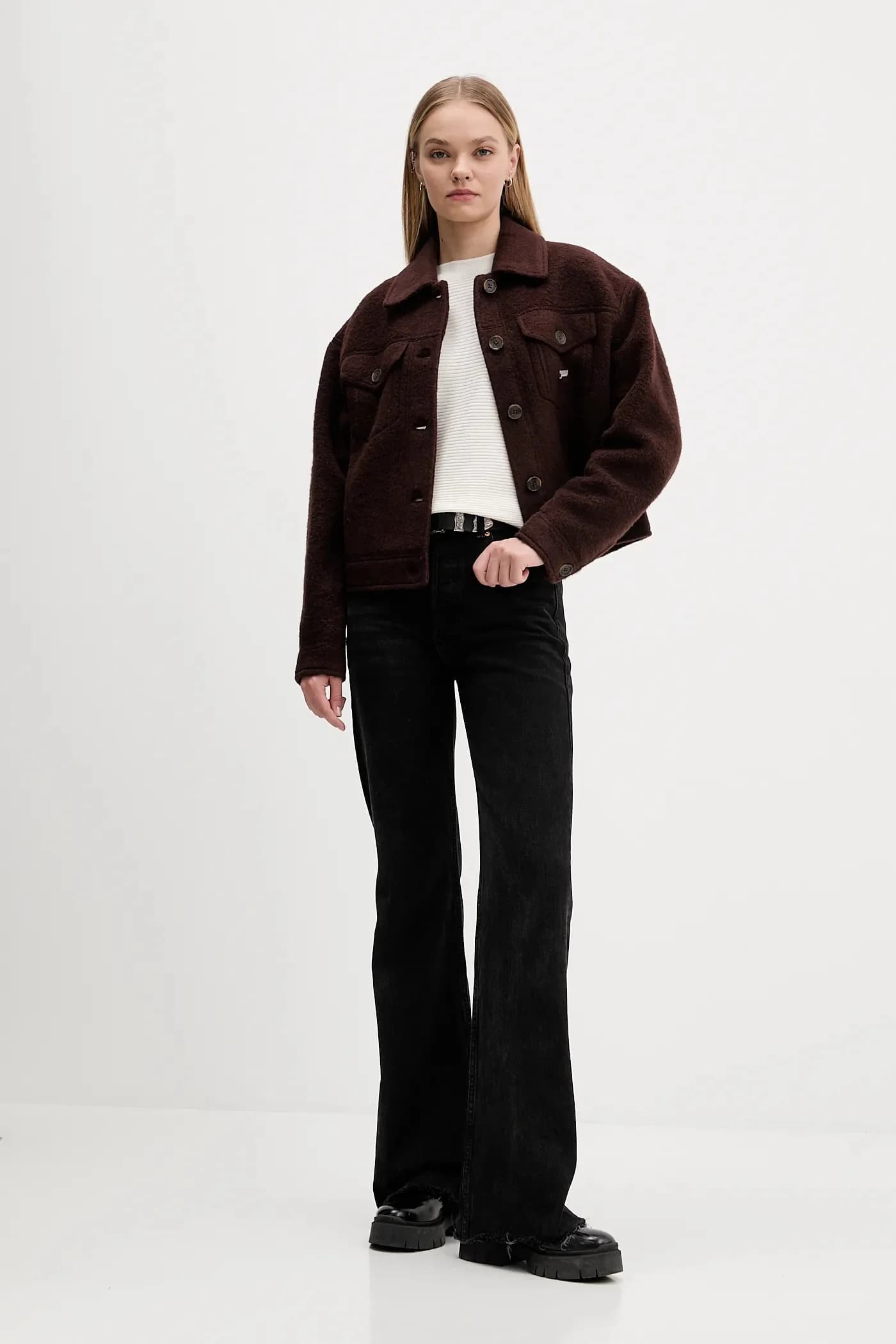 Куртка из смесовой шерсти - фото 2