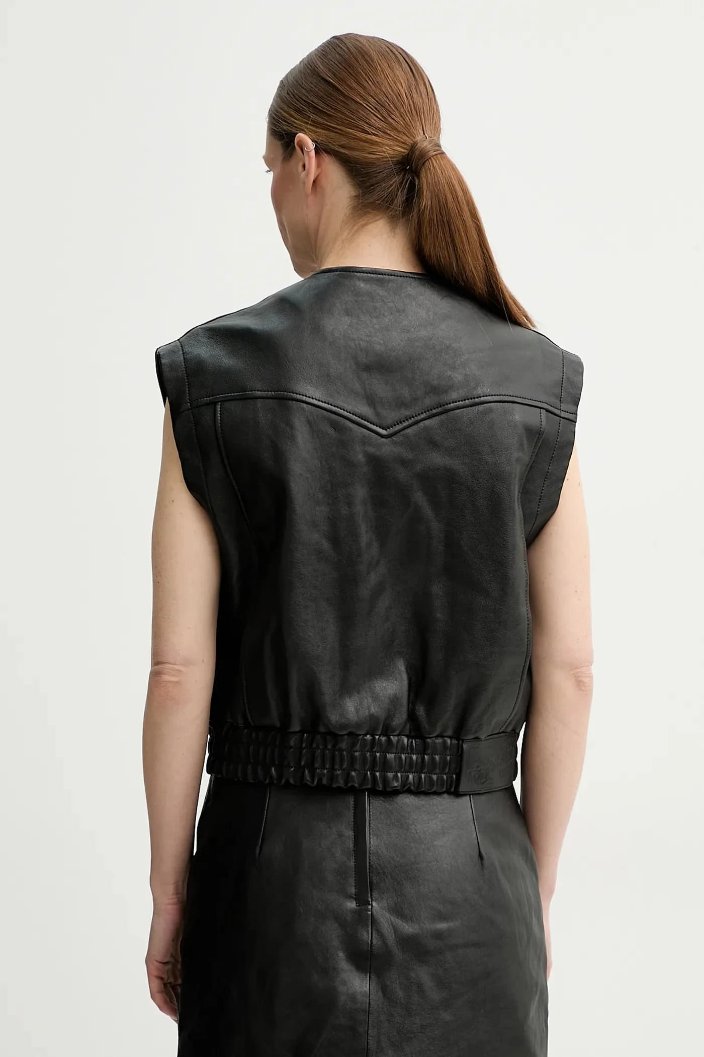 Кожаный жилет - фото 3