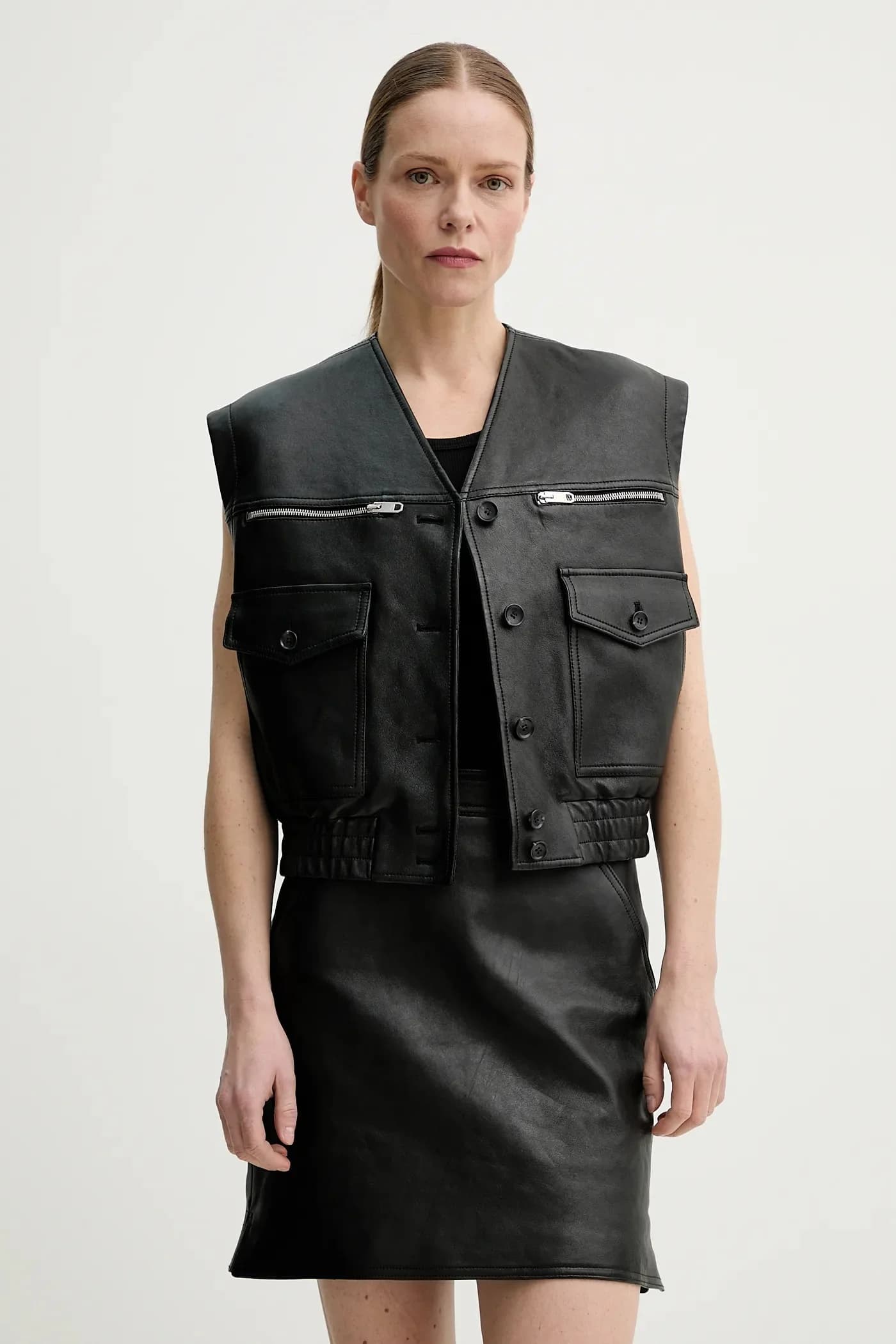 Кожаный жилет - фото 4