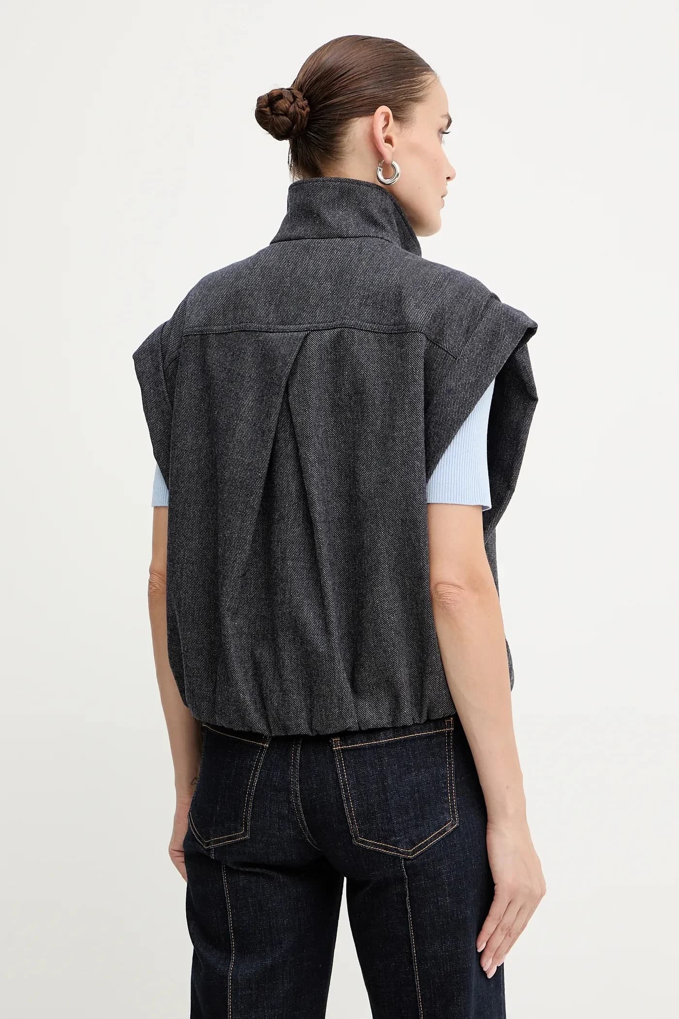 Куртка без рукавов из смесовой шерсти C_Jaflesti - фото 3