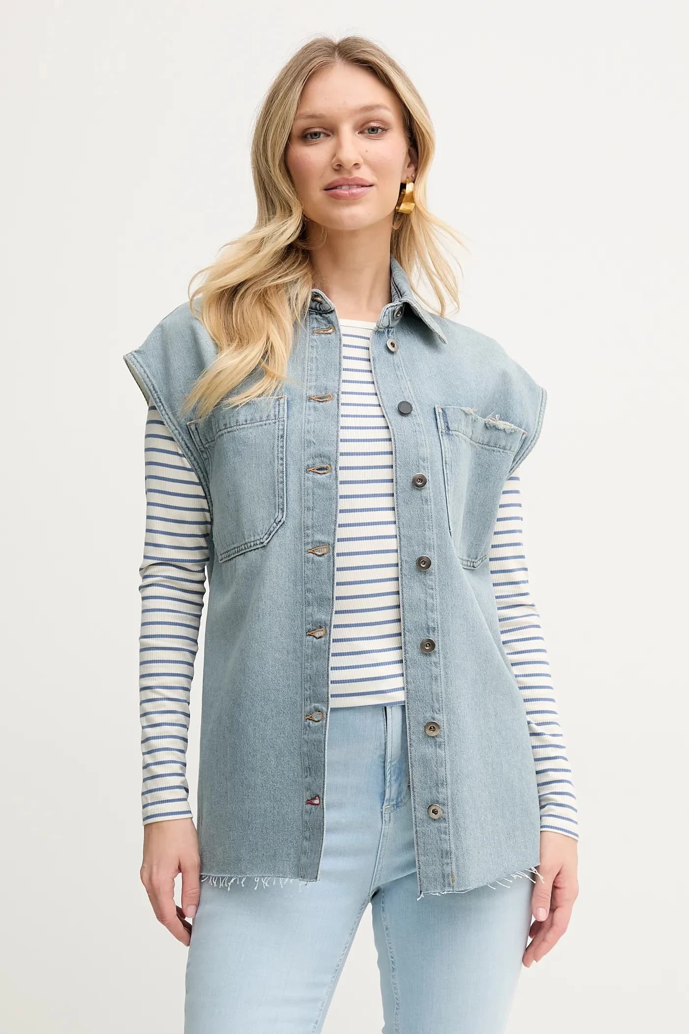 Джинсовая майка