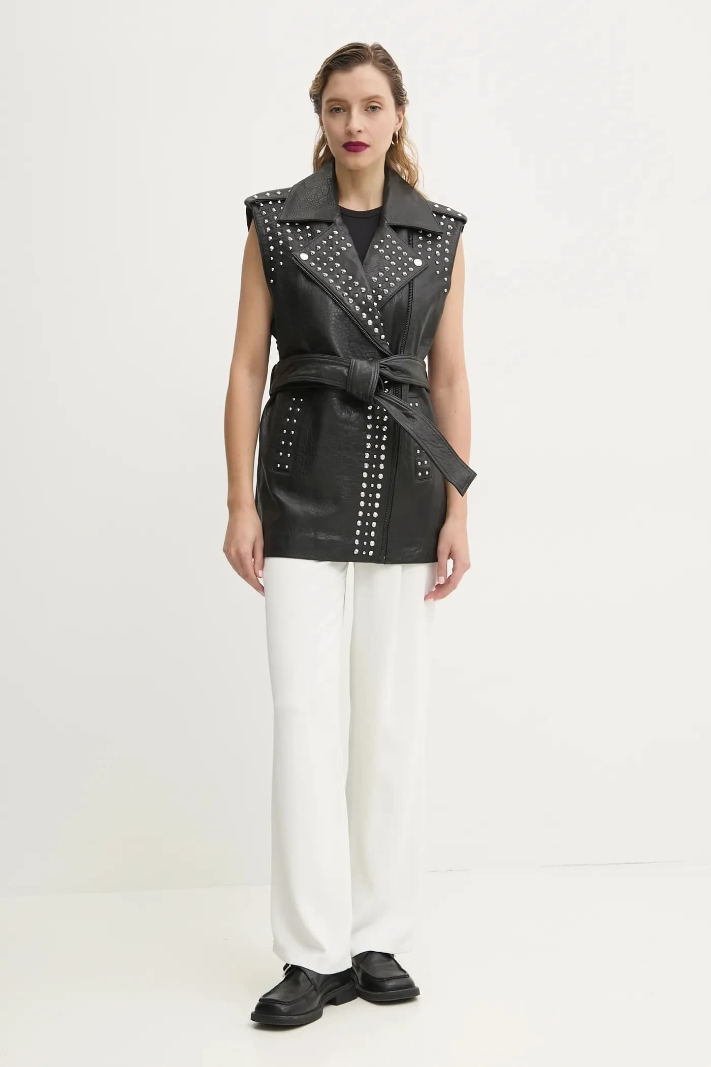 Кожаный жилет - фото 2