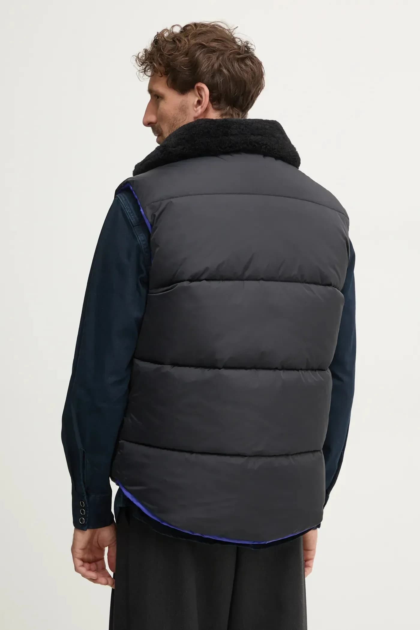 Двусторонний плюшевый жилет дудун - фото 8