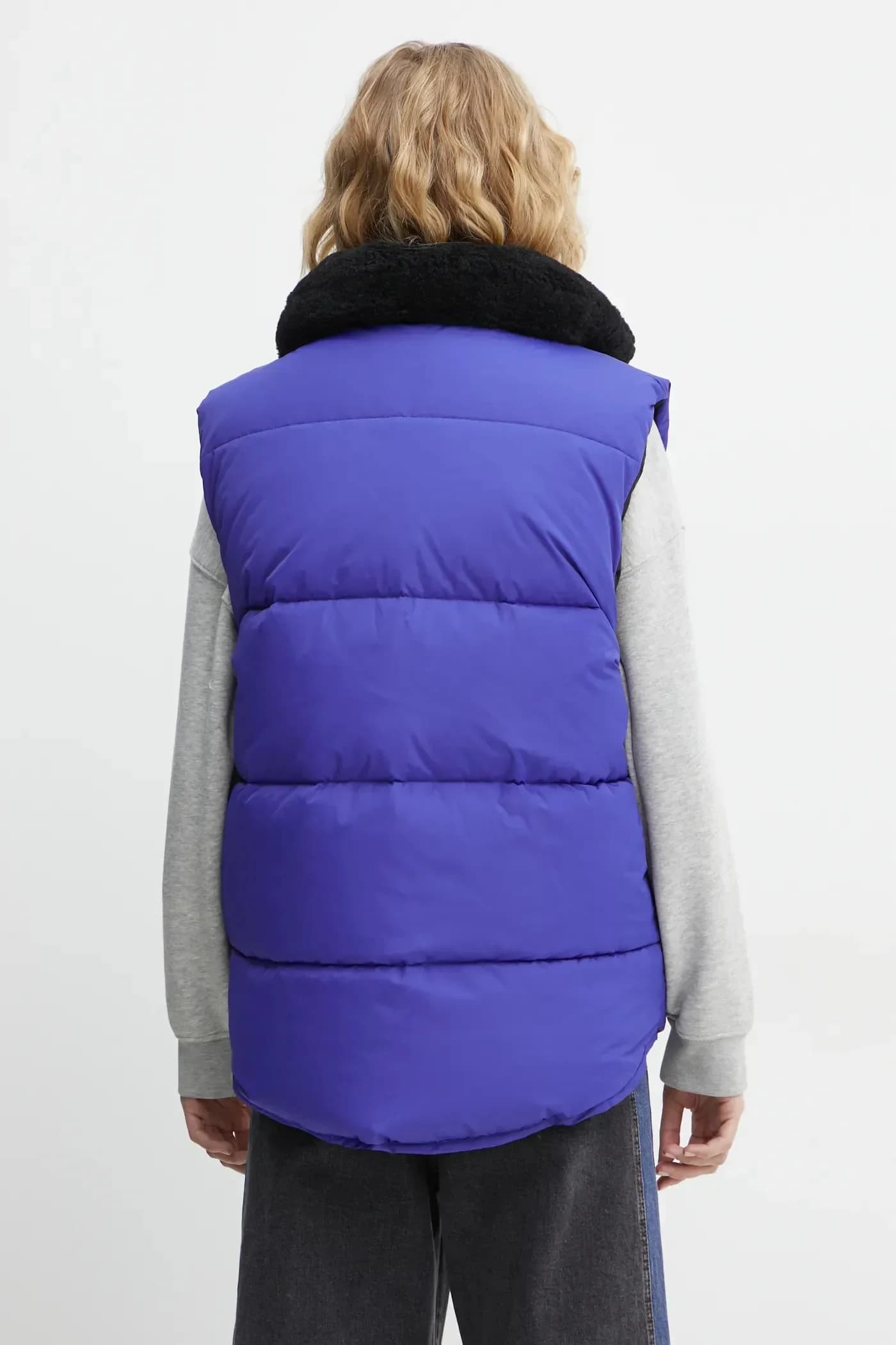 Двусторонний плюшевый жилет дудун - фото 9