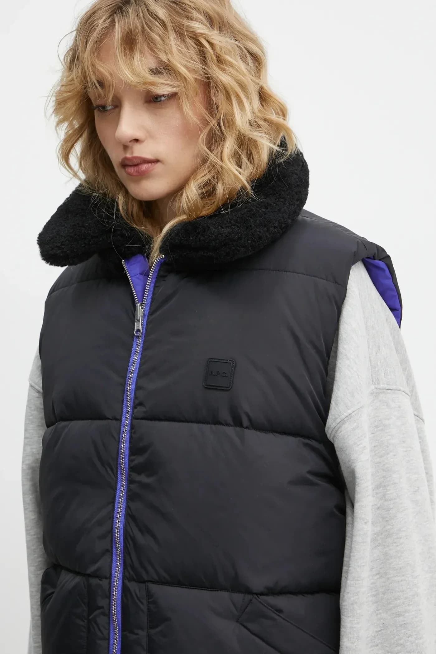 Двусторонний плюшевый жилет дудун - фото 10