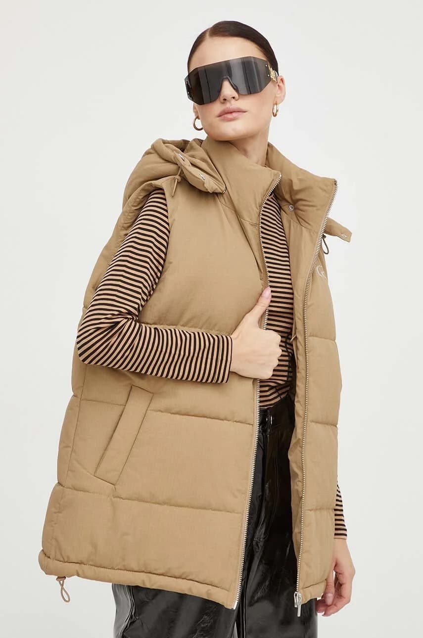 куртка без рукавов с эффектом резюме - фото 4