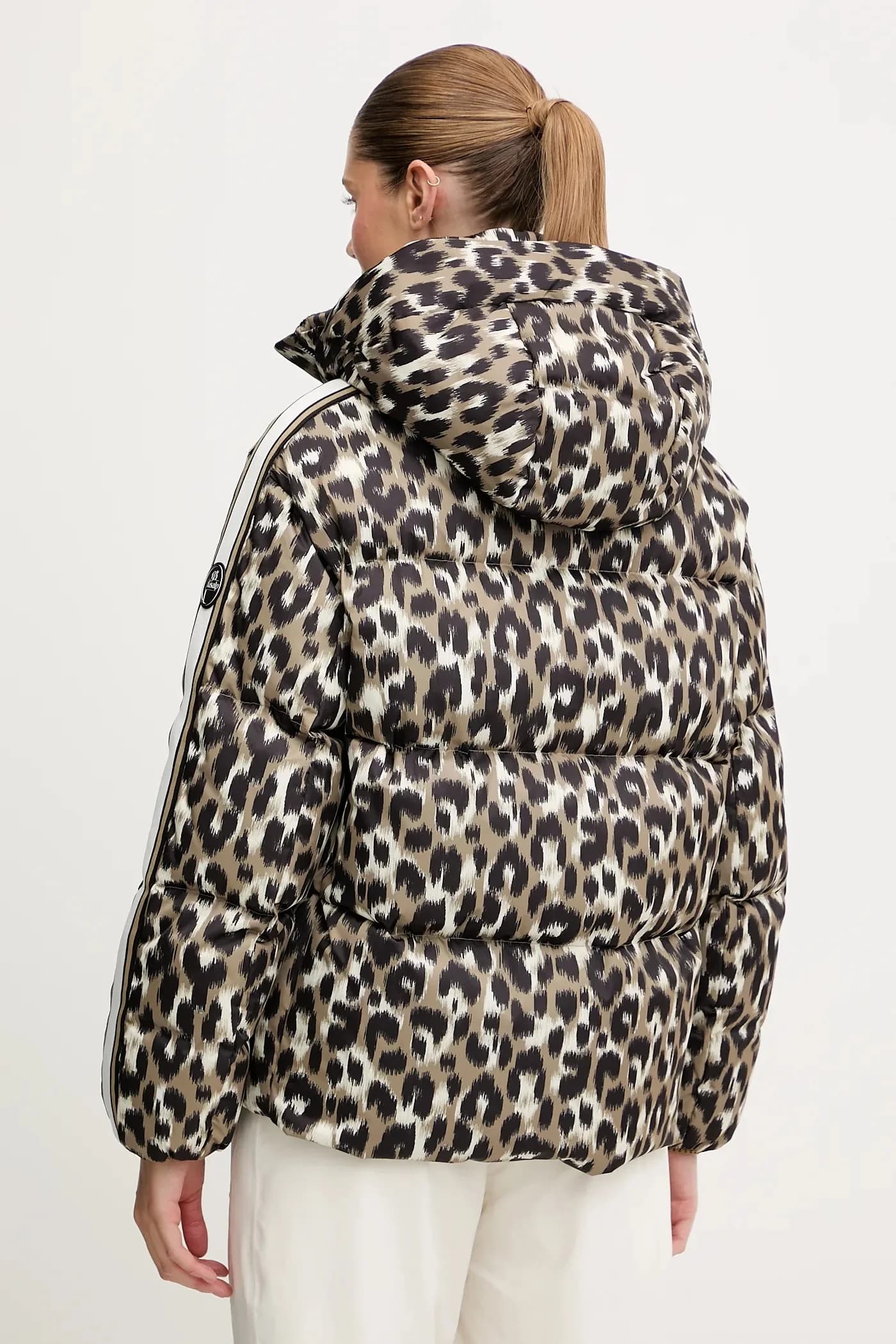 Лыжный пуховик Ada с леопардовым принтом - фото 3