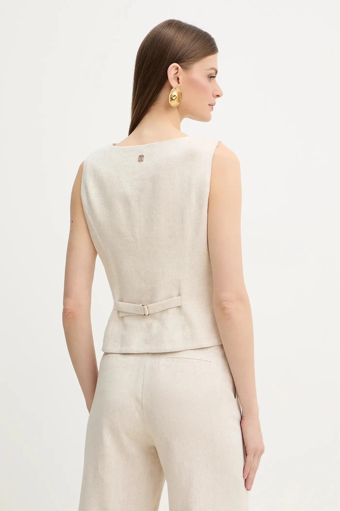 Жилет с льном - фото 3