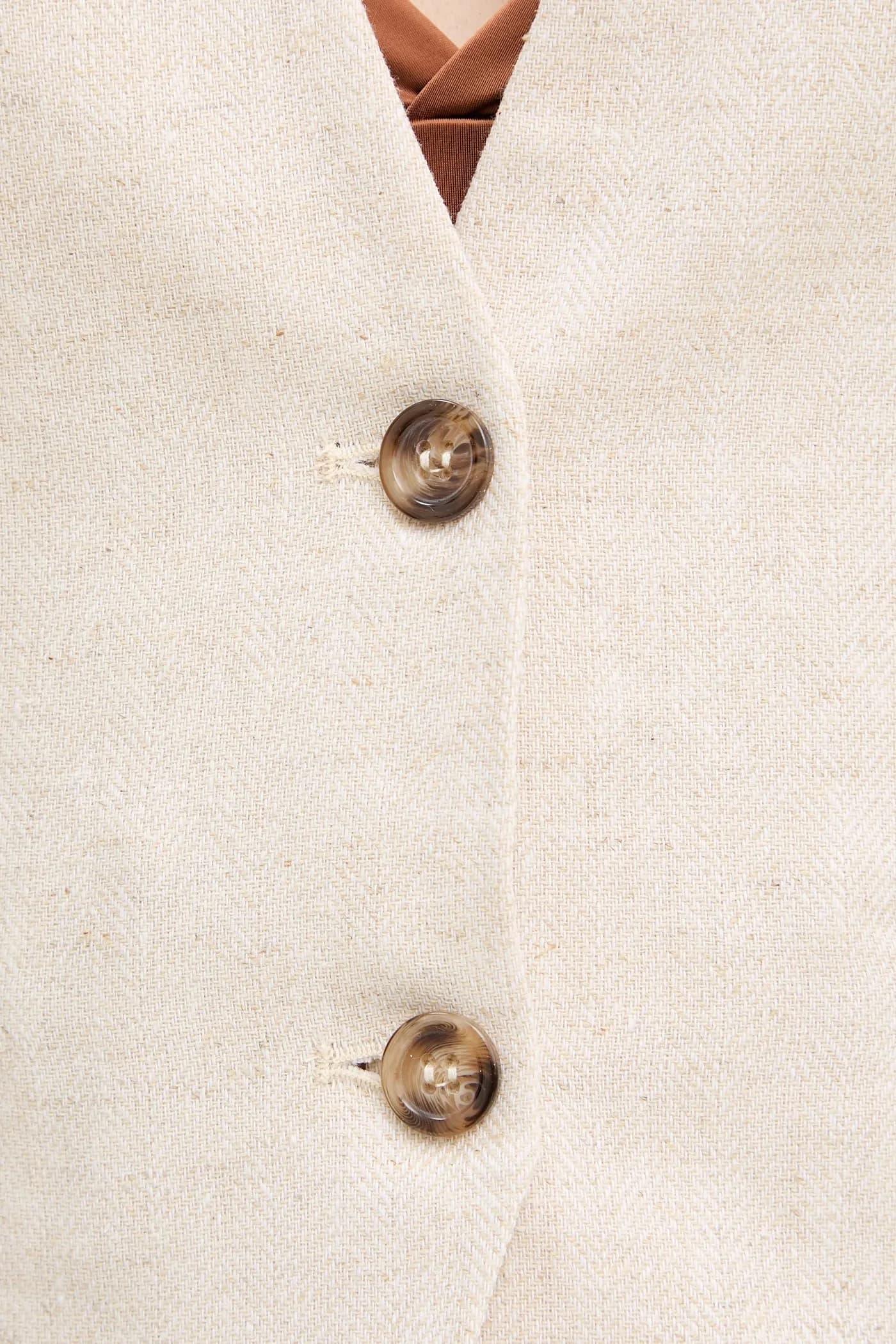 Жилет с льном - фото 5