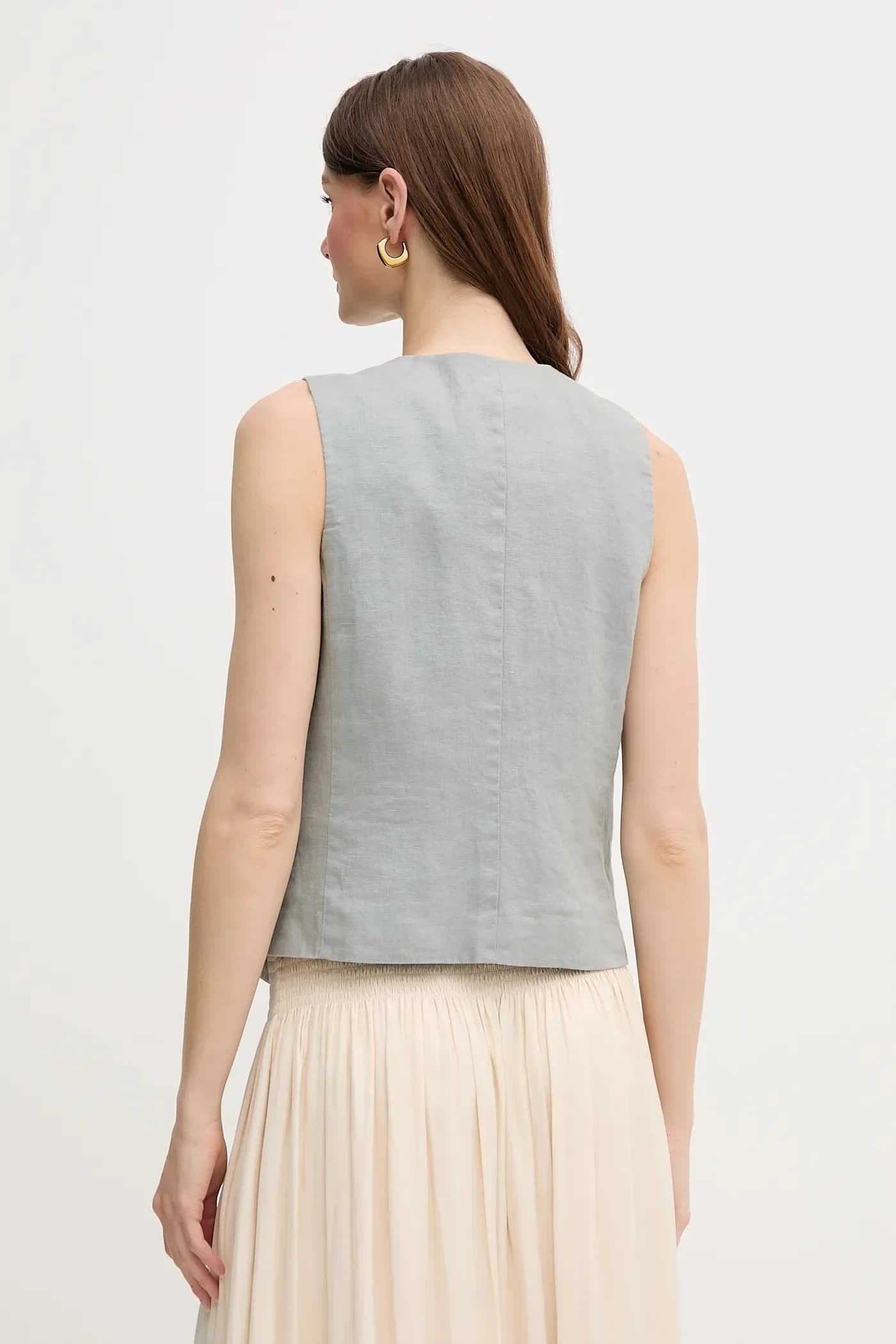 Льняной жилет - фото 3