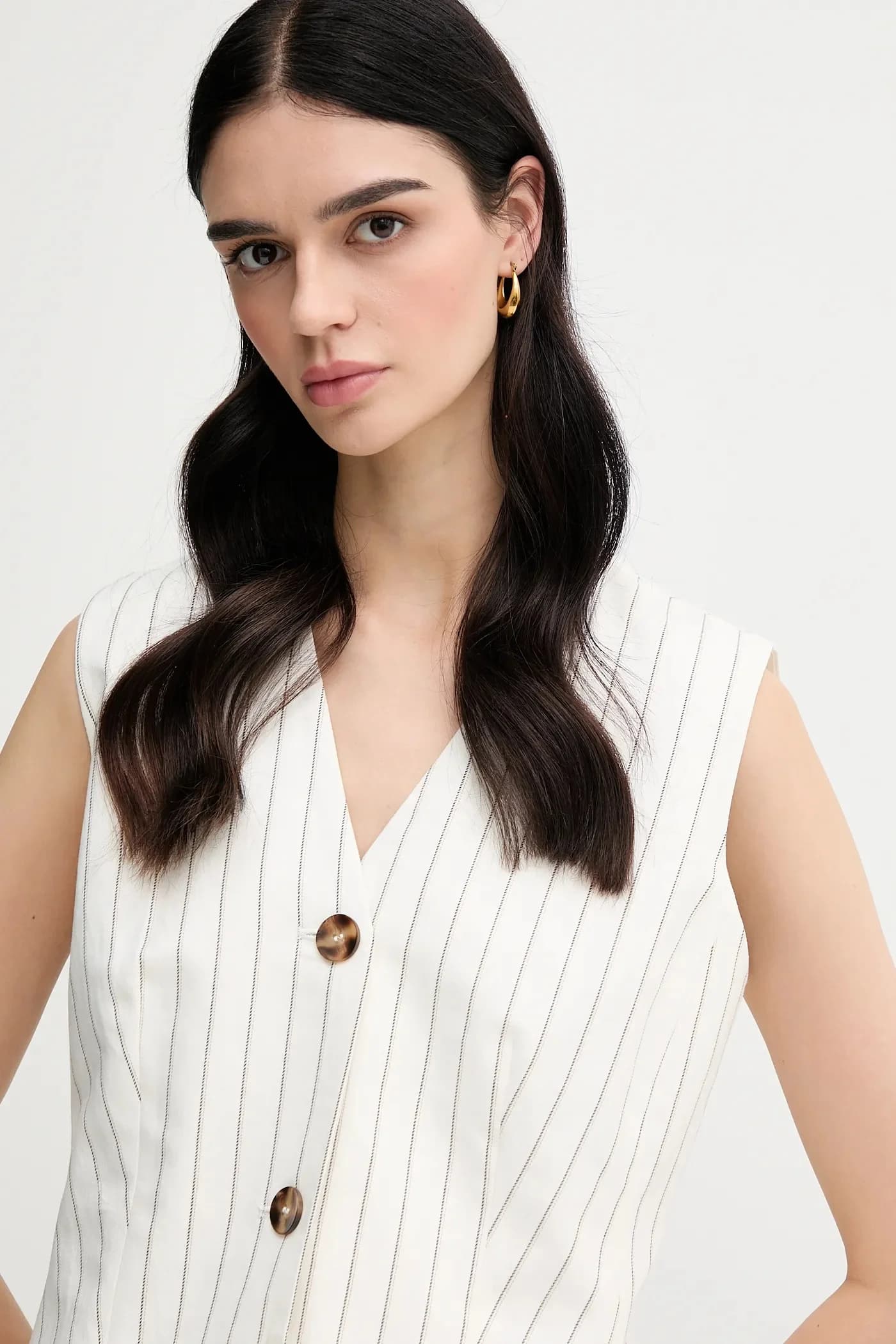 Пиджак из смесового льна - фото 4