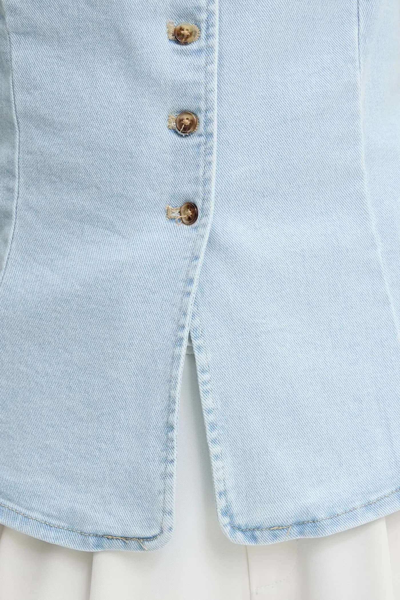 Джинсовый жилет - фото 5