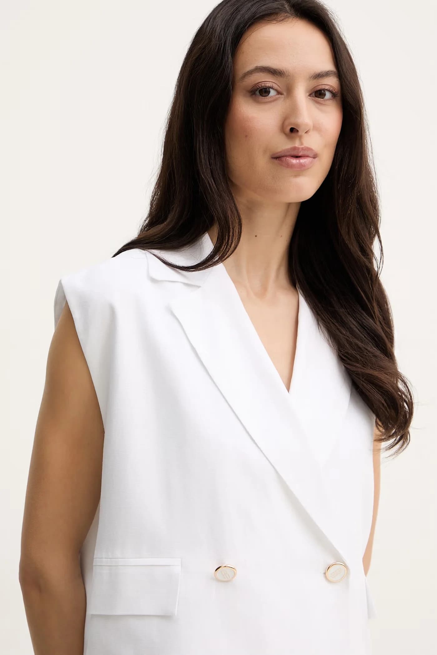 Жилет с льном - фото 4