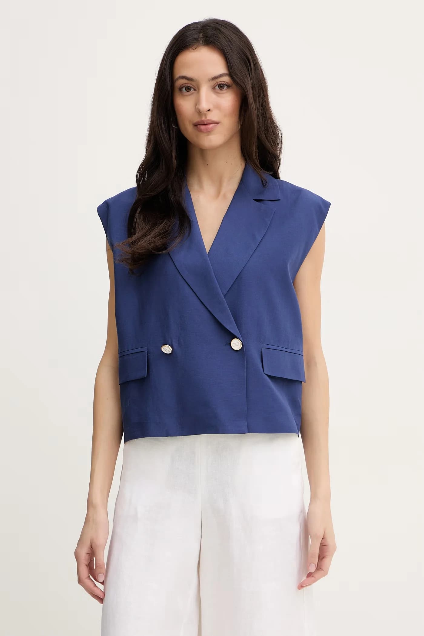 Жилет с льном