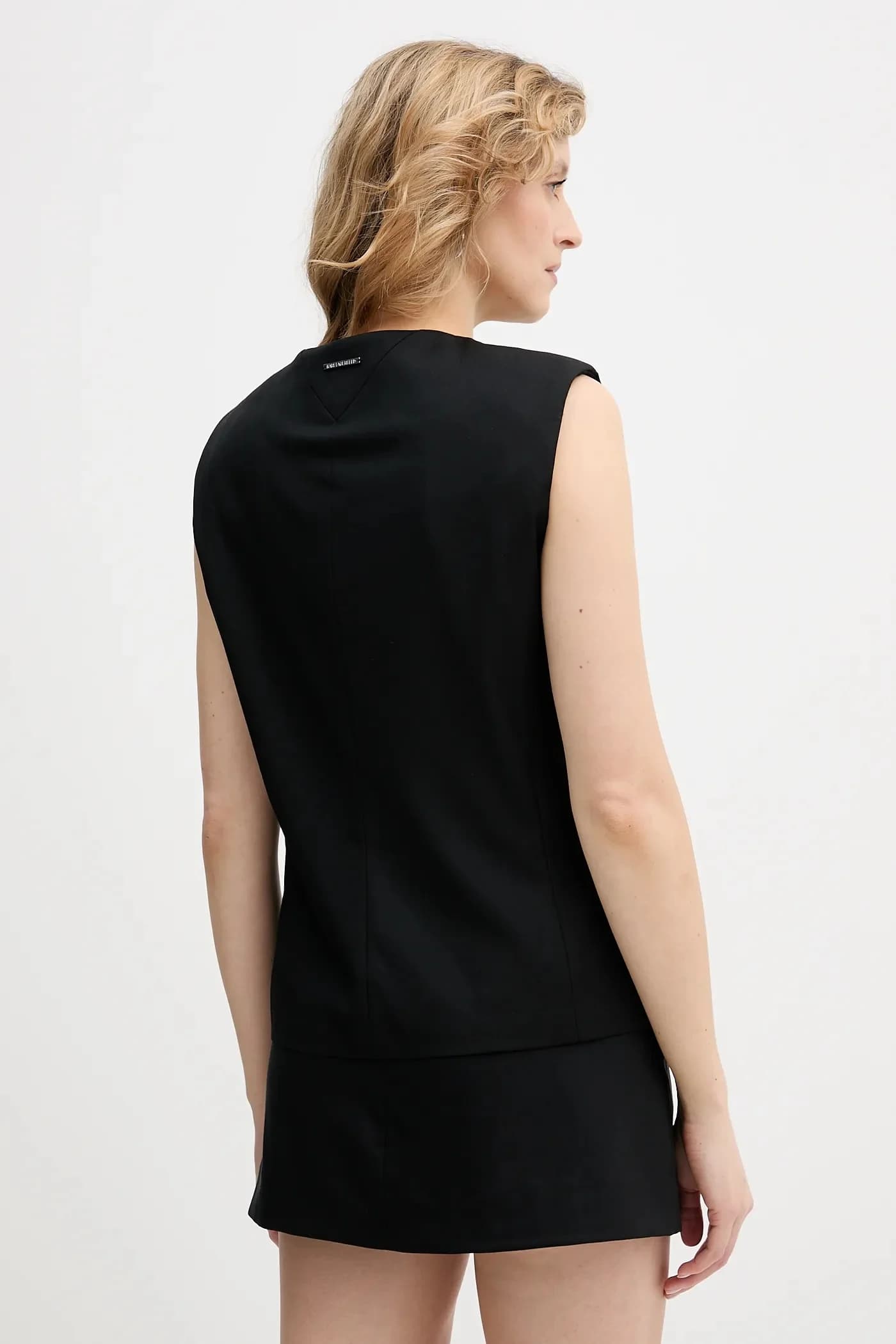 Жилет из смесовой шерсти - фото 3