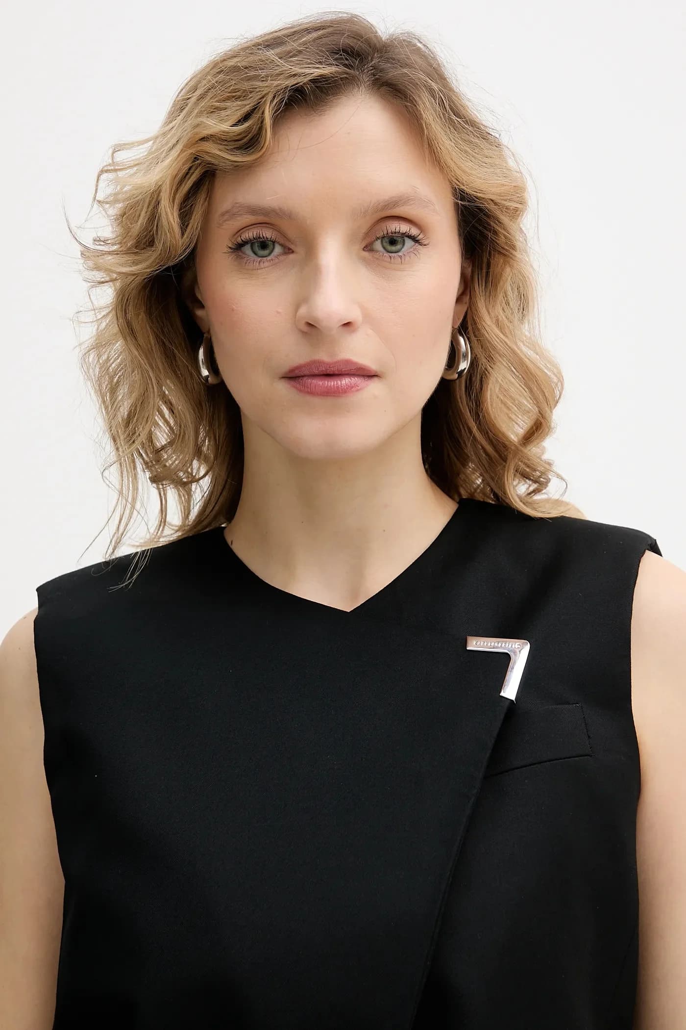 Жилет из смесовой шерсти - фото 4