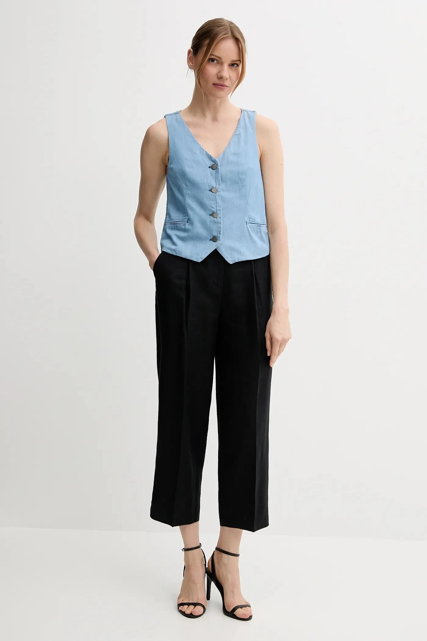 Хлопковый жилет - фото 2