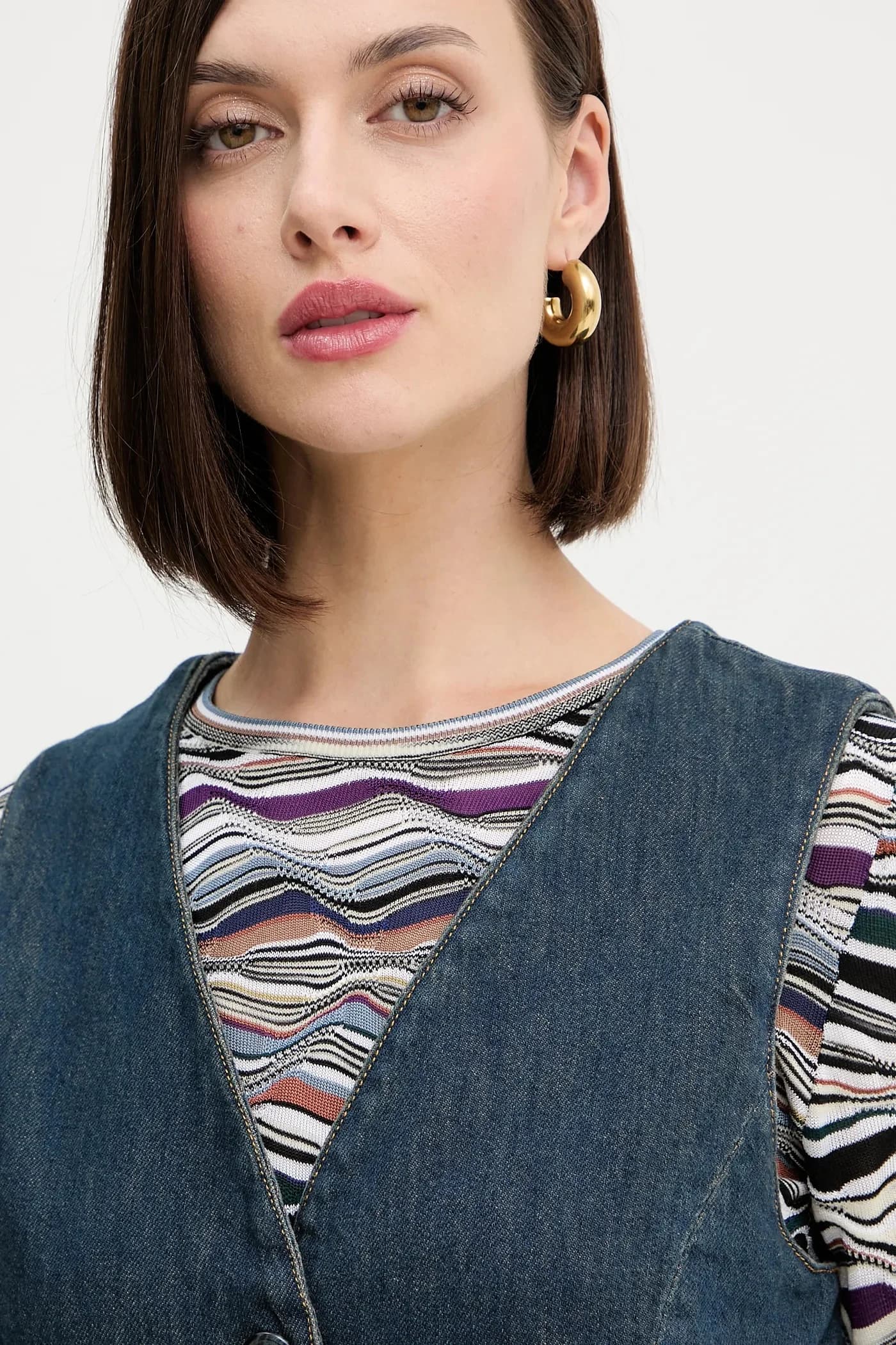 Джинсовый жилет - фото 3