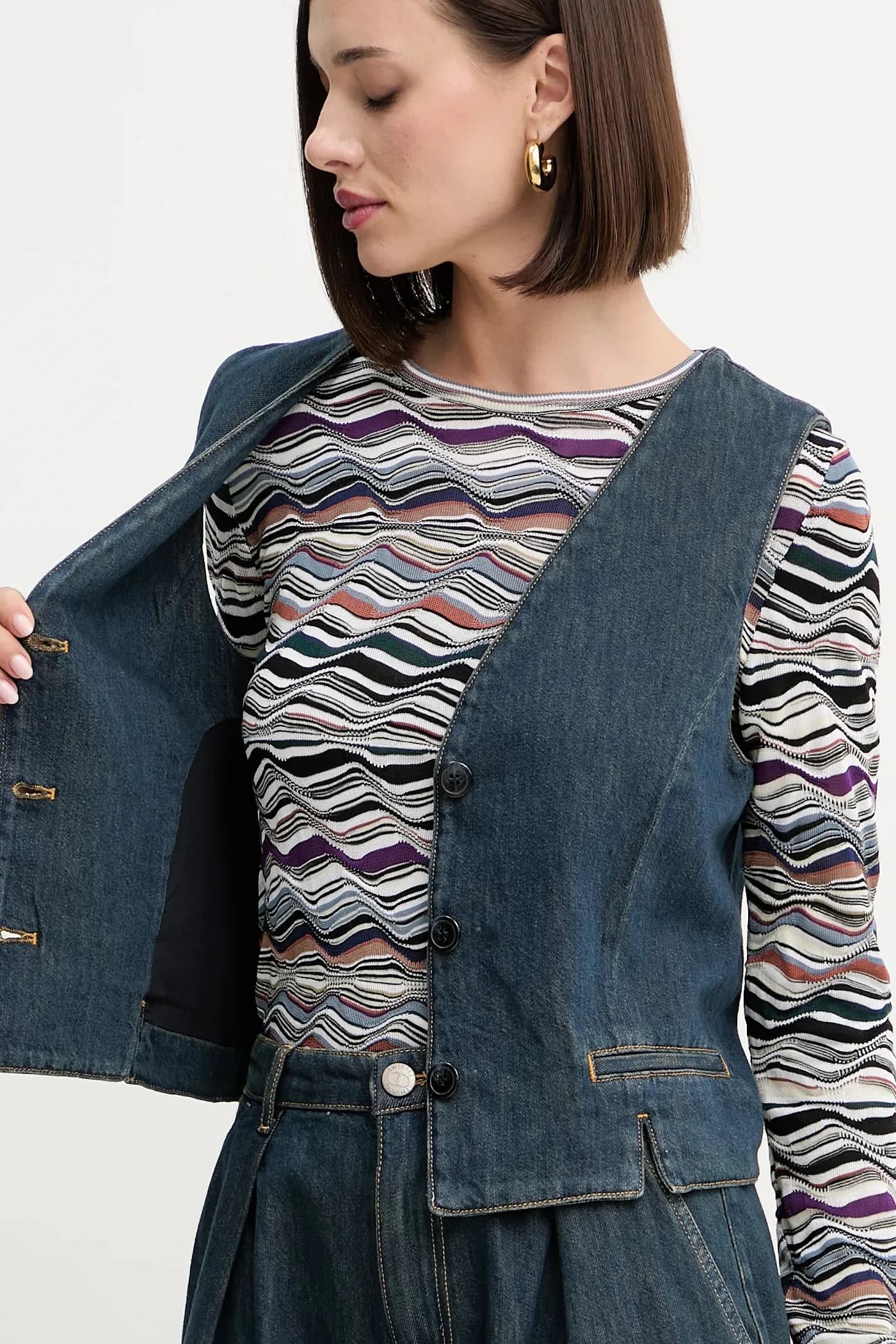 Джинсовый жилет - фото 5