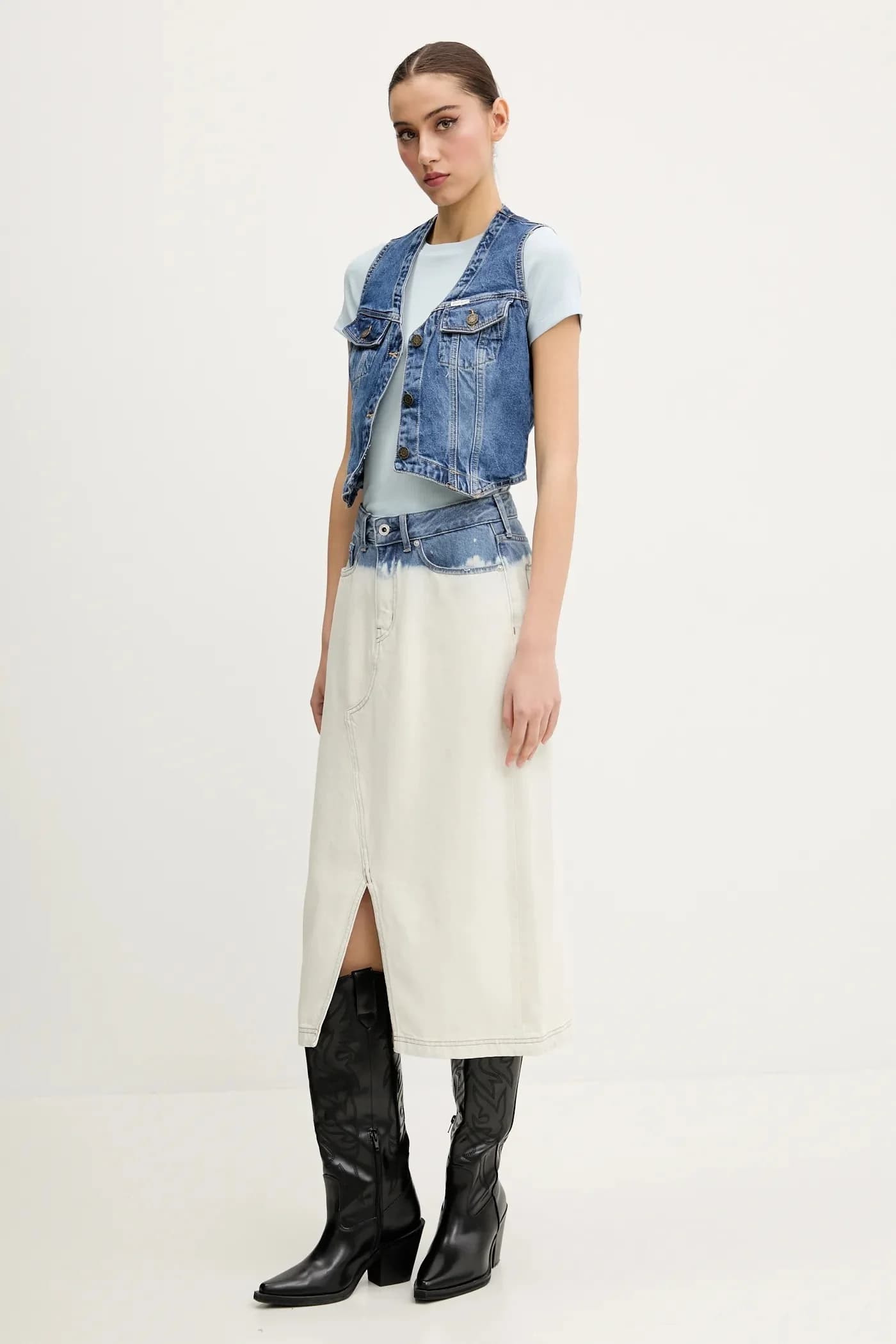 Джинсовый жилет - фото 2